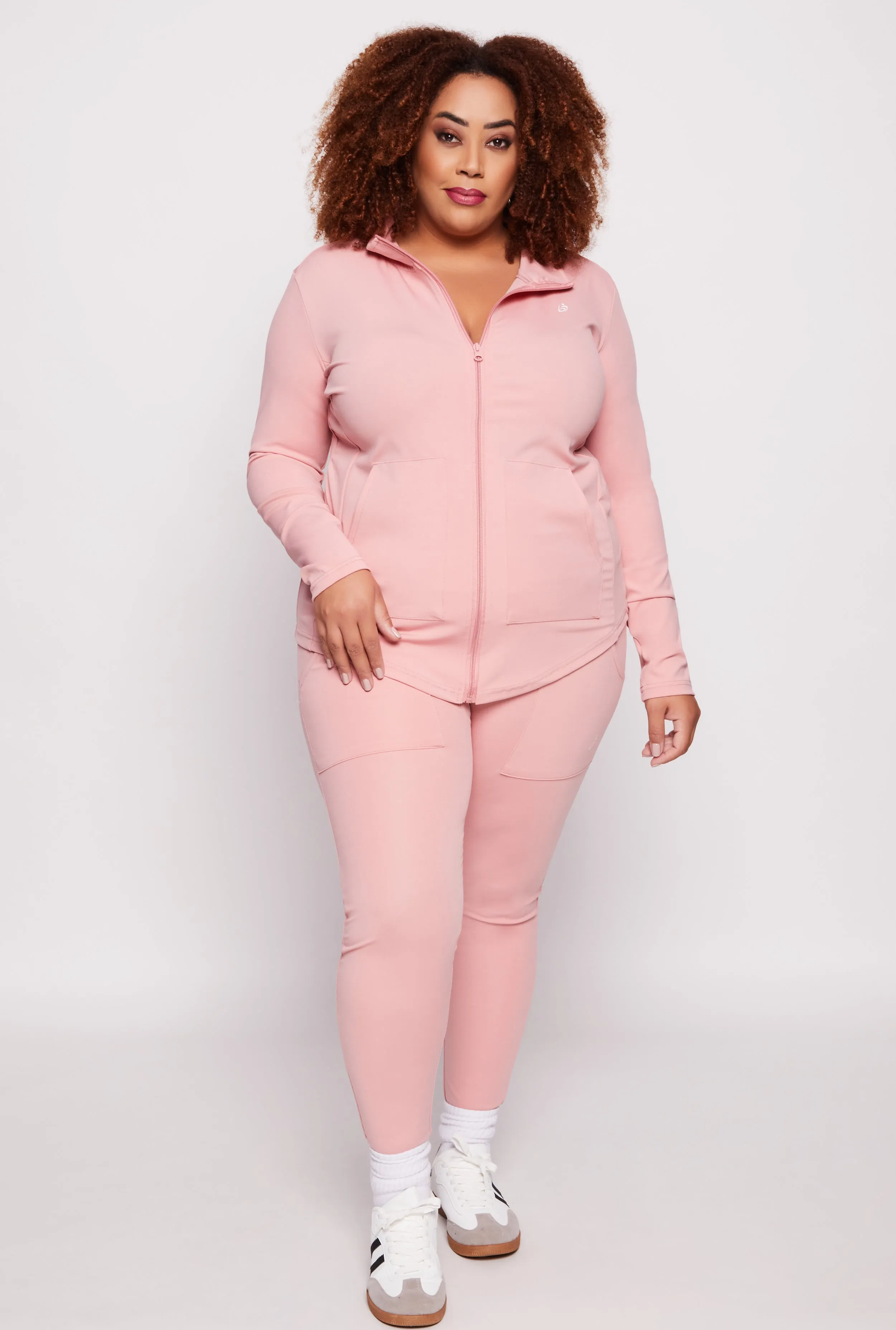 Plus Size Mock Neck Track Jacket sold by Rainbow product image thumbnail 2