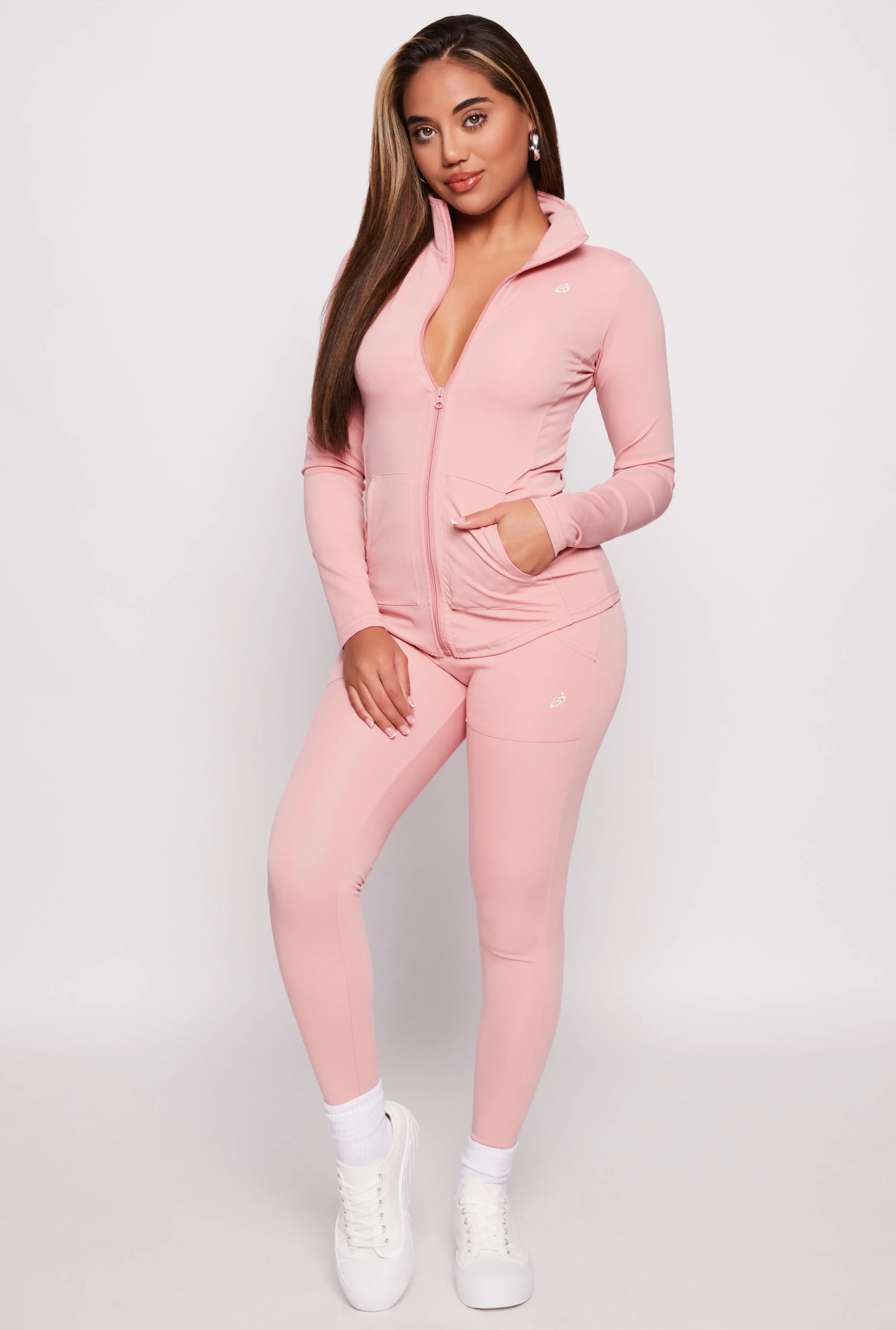 Zip Front Mock Neck Track Jacket sold by Rainbow product image thumbnail 2