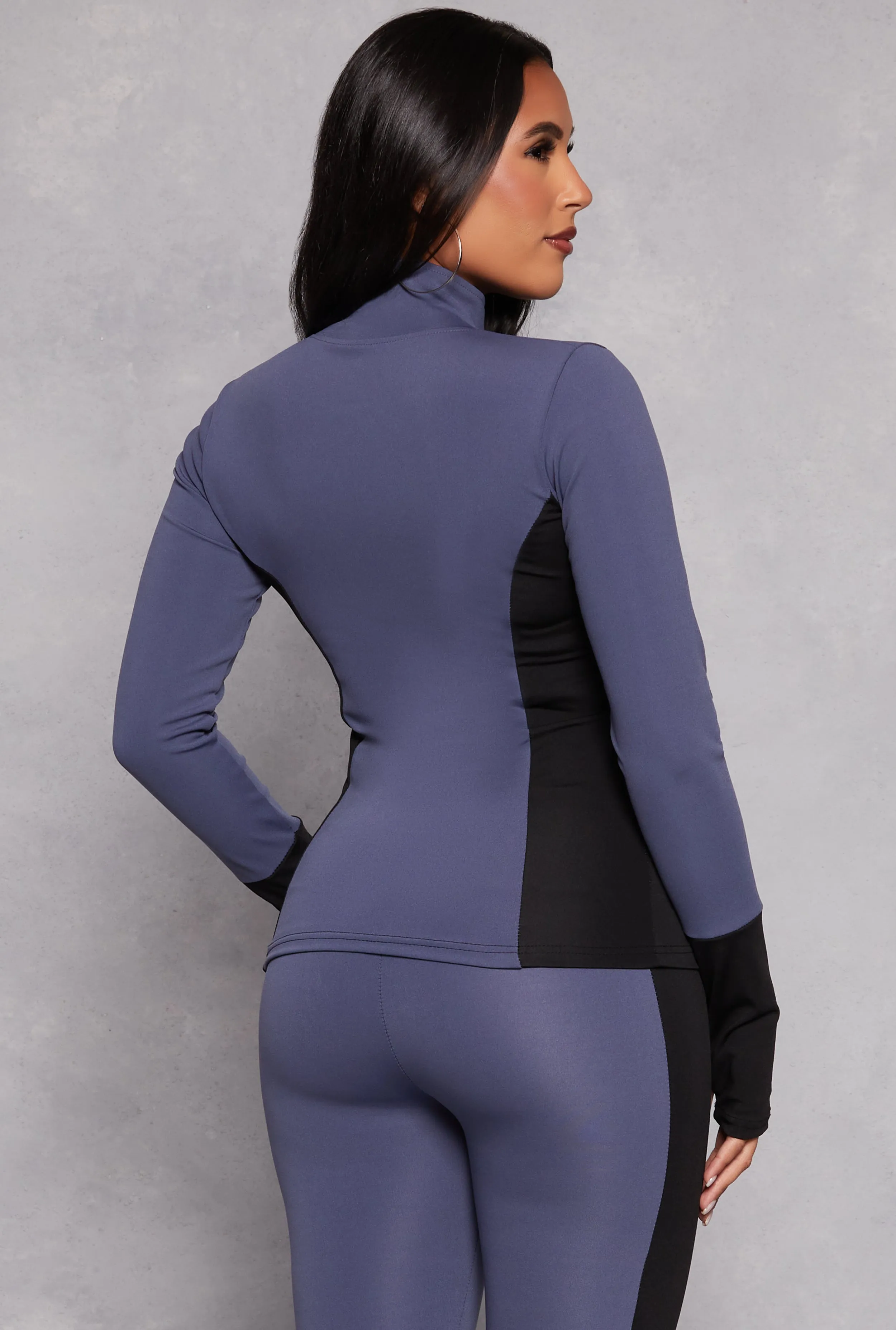 Color Blocked Zip Front Track Jacket sold by Rainbow product image thumbnail 3