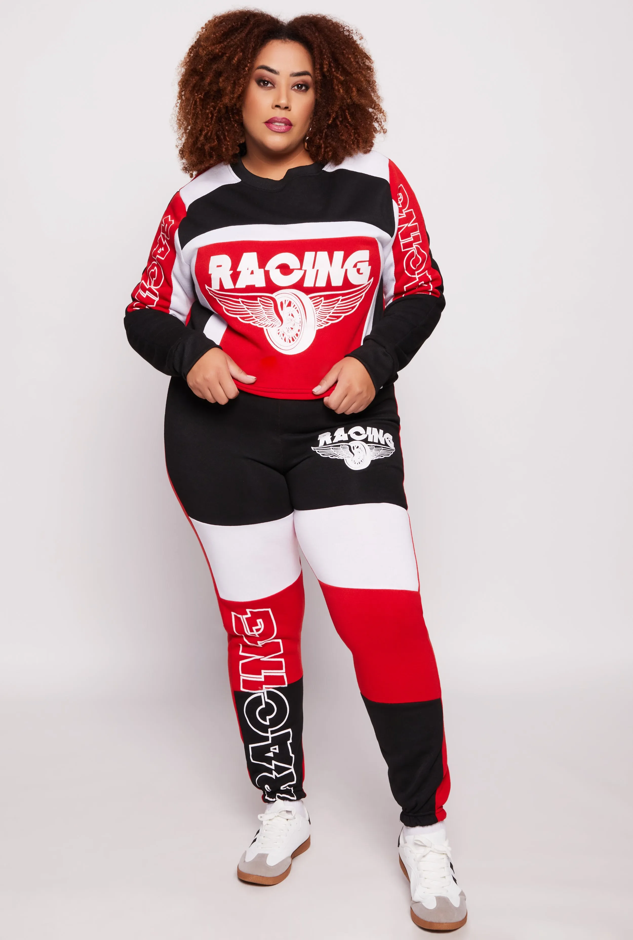 Plus Size Racing Graphic Sweatshirt sold by Rainbow product image thumbnail 2