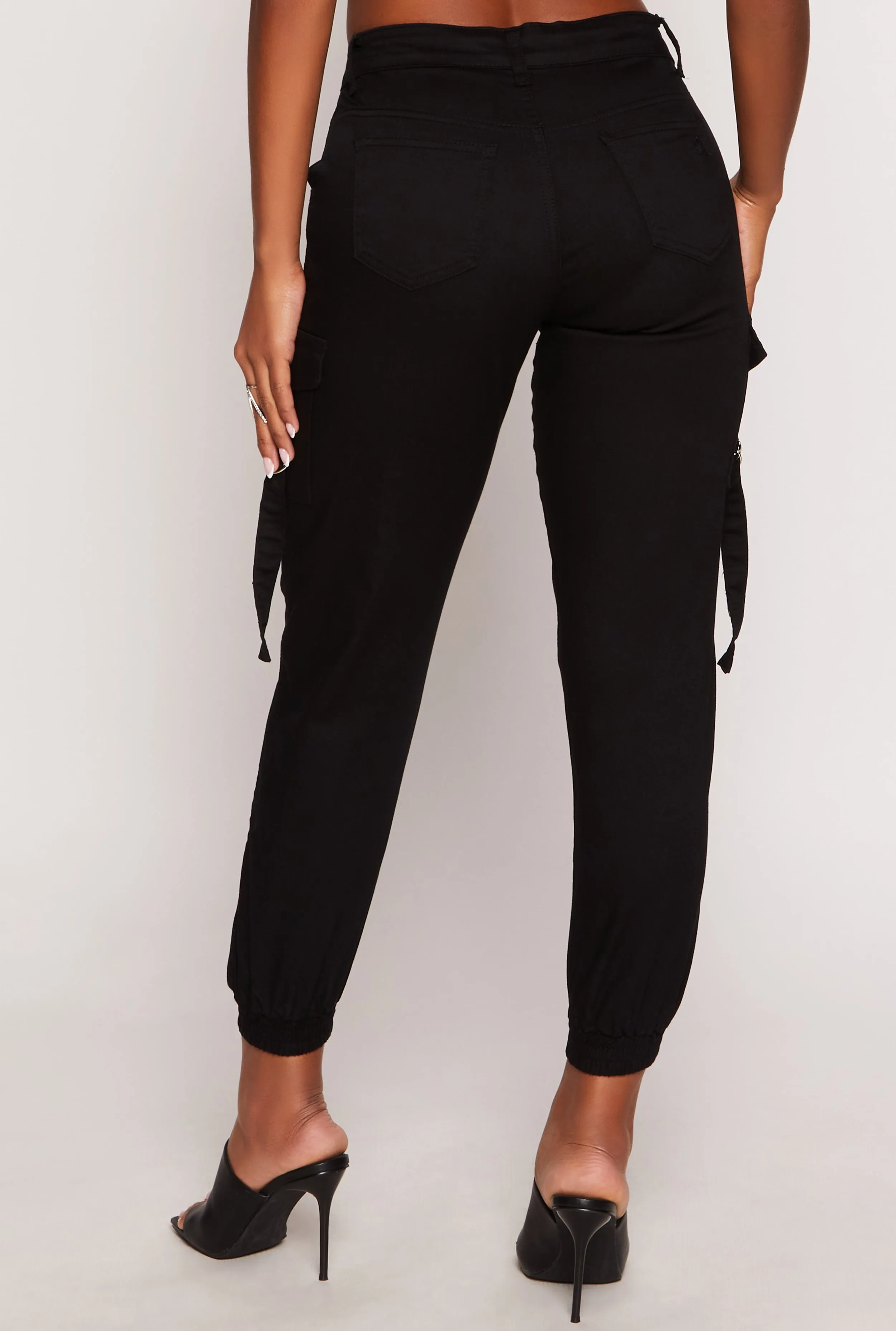 VIP Poplin Cropped Cargo Joggers sold by Rainbow product image thumbnail 3