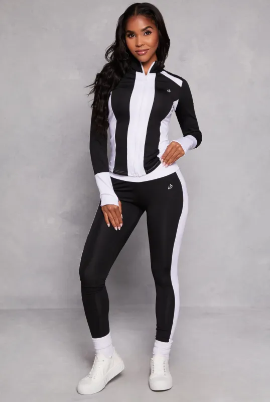 Color Block High Waisted Active Leggings sold by Rainbow