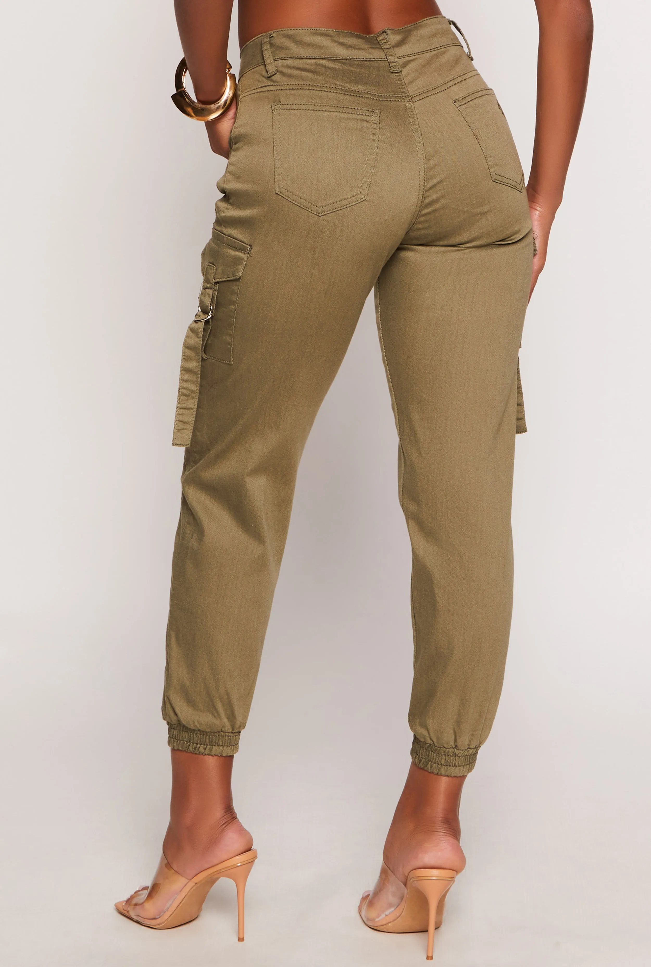 VIP Poplin Cropped Cargo Joggers sold by Rainbow product image thumbnail 3