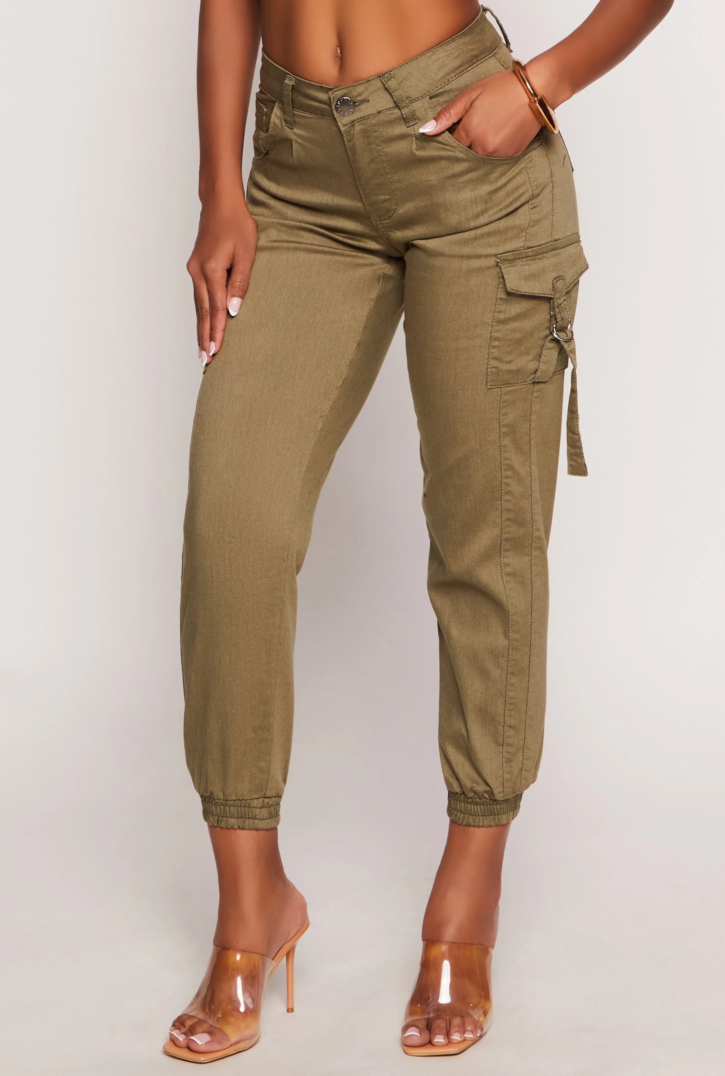 VIP Poplin Cropped Cargo Joggers sold by Rainbow product image thumbnail 2