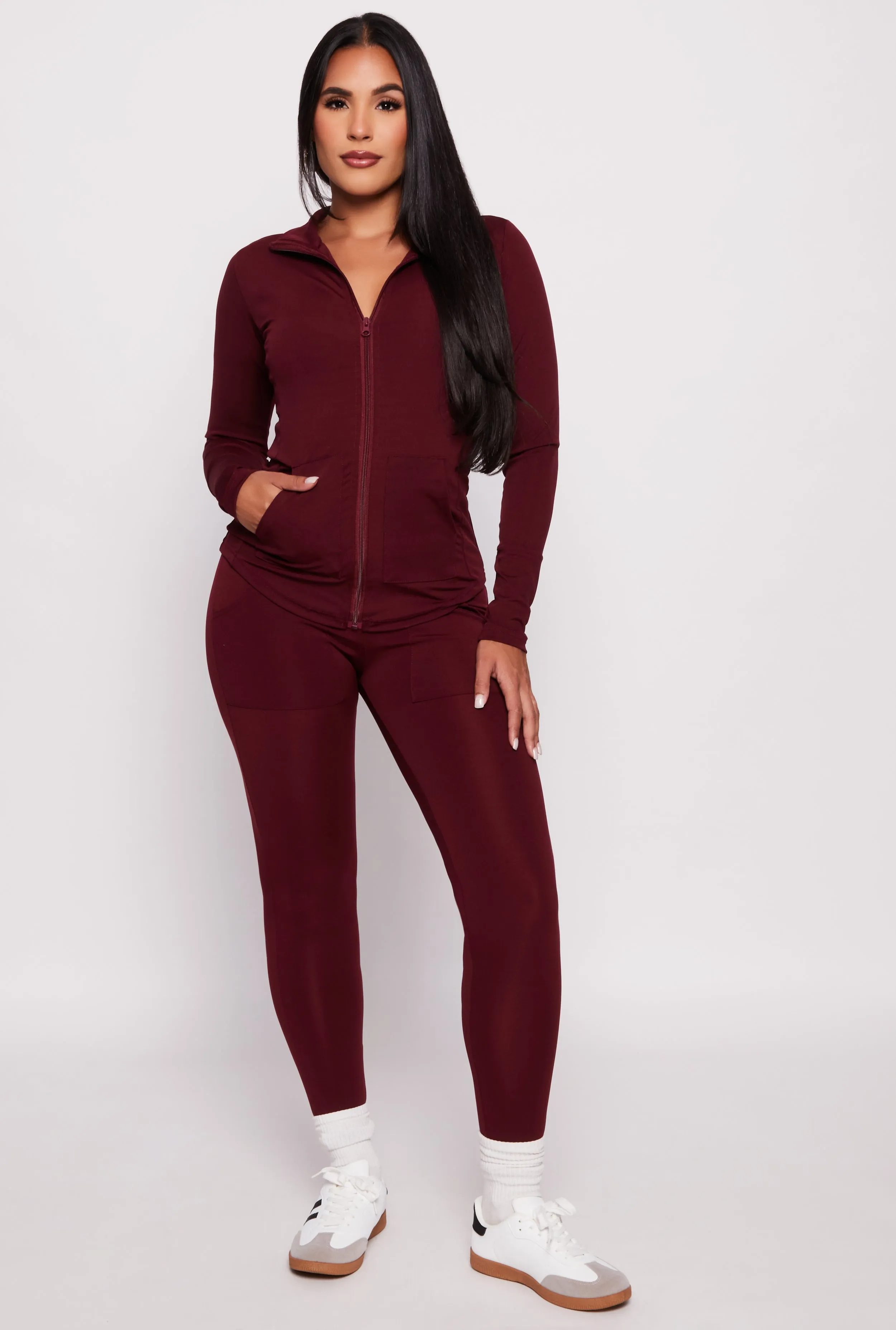 Zip Front Mock Neck Track Jacket sold by Rainbow product image thumbnail 2