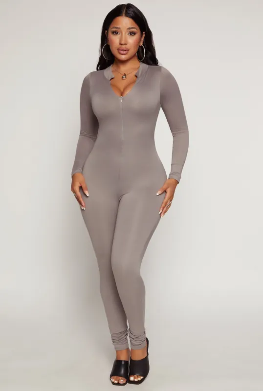 Zip Front Long Sleeve Catsuit sold by Rainbow