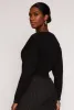 Cable Knit V Neck Cropped Sweater sold by Rainbow