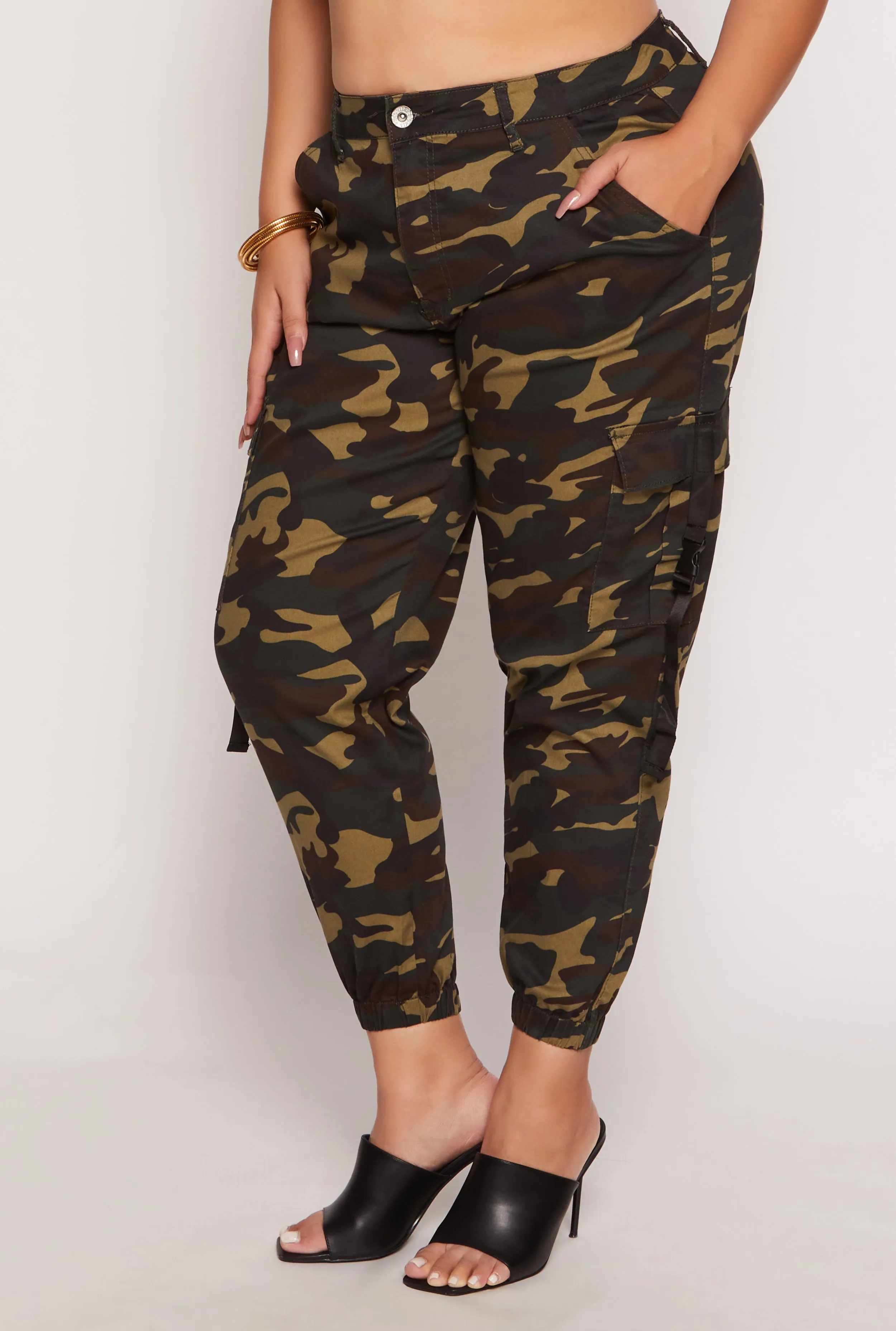 Plus Size VIP Camo Cargo Joggers sold by Rainbow product image thumbnail 2