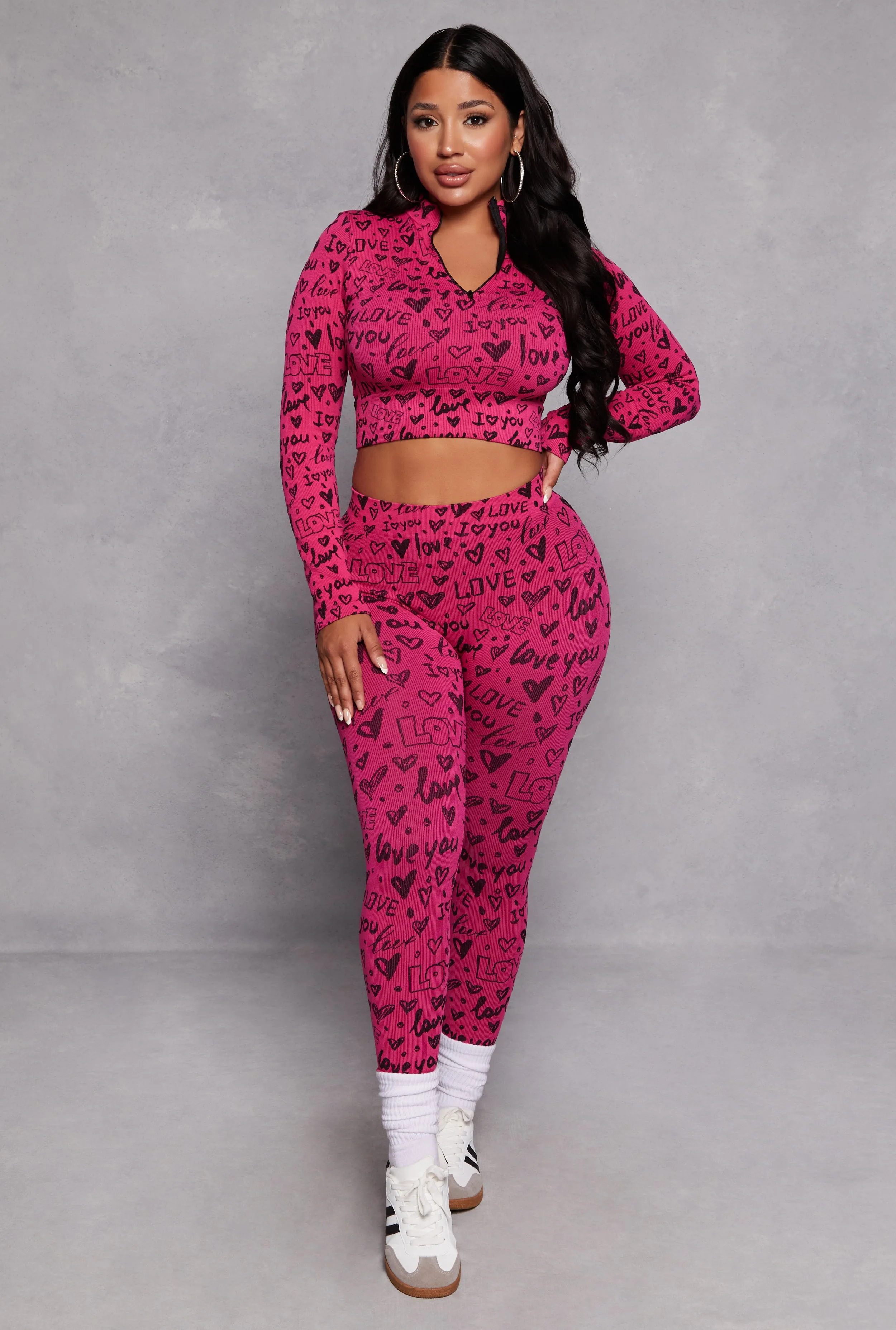 Love Print Seamless Leggings sold by Rainbow