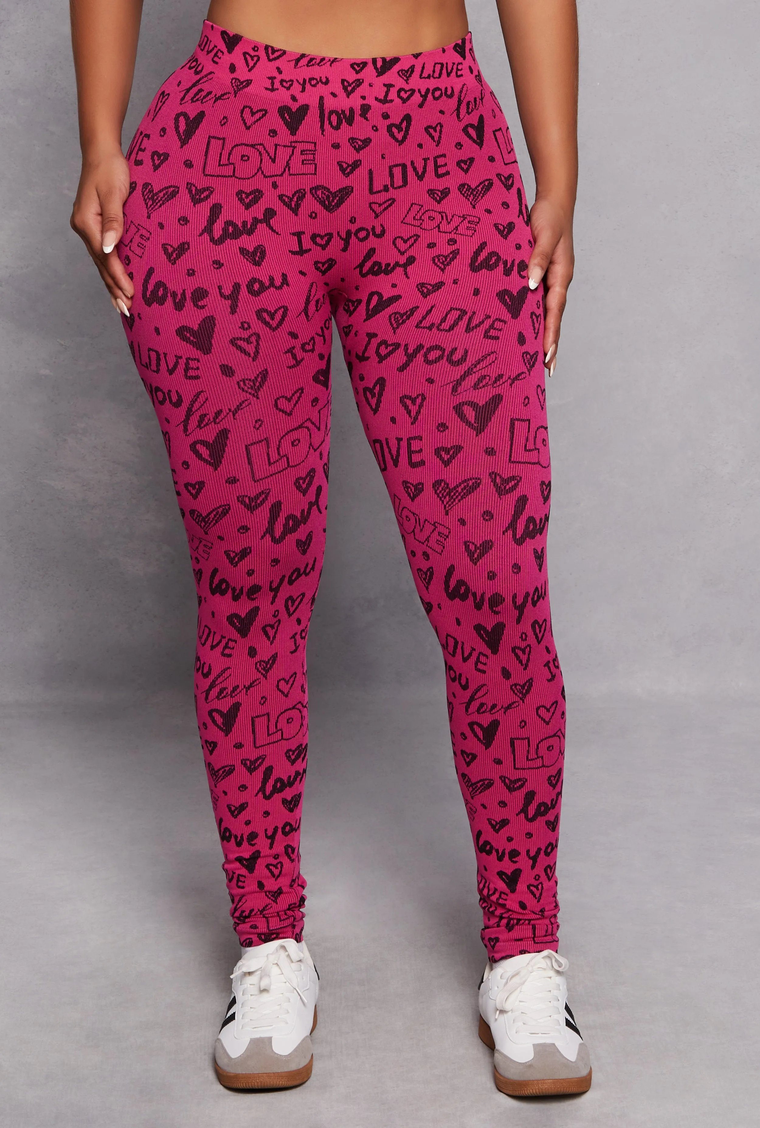 Love Print Seamless Leggings sold by Rainbow product image thumbnail 2