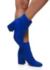 Round Toe Mid Block Heel Booties sold by Rainbow