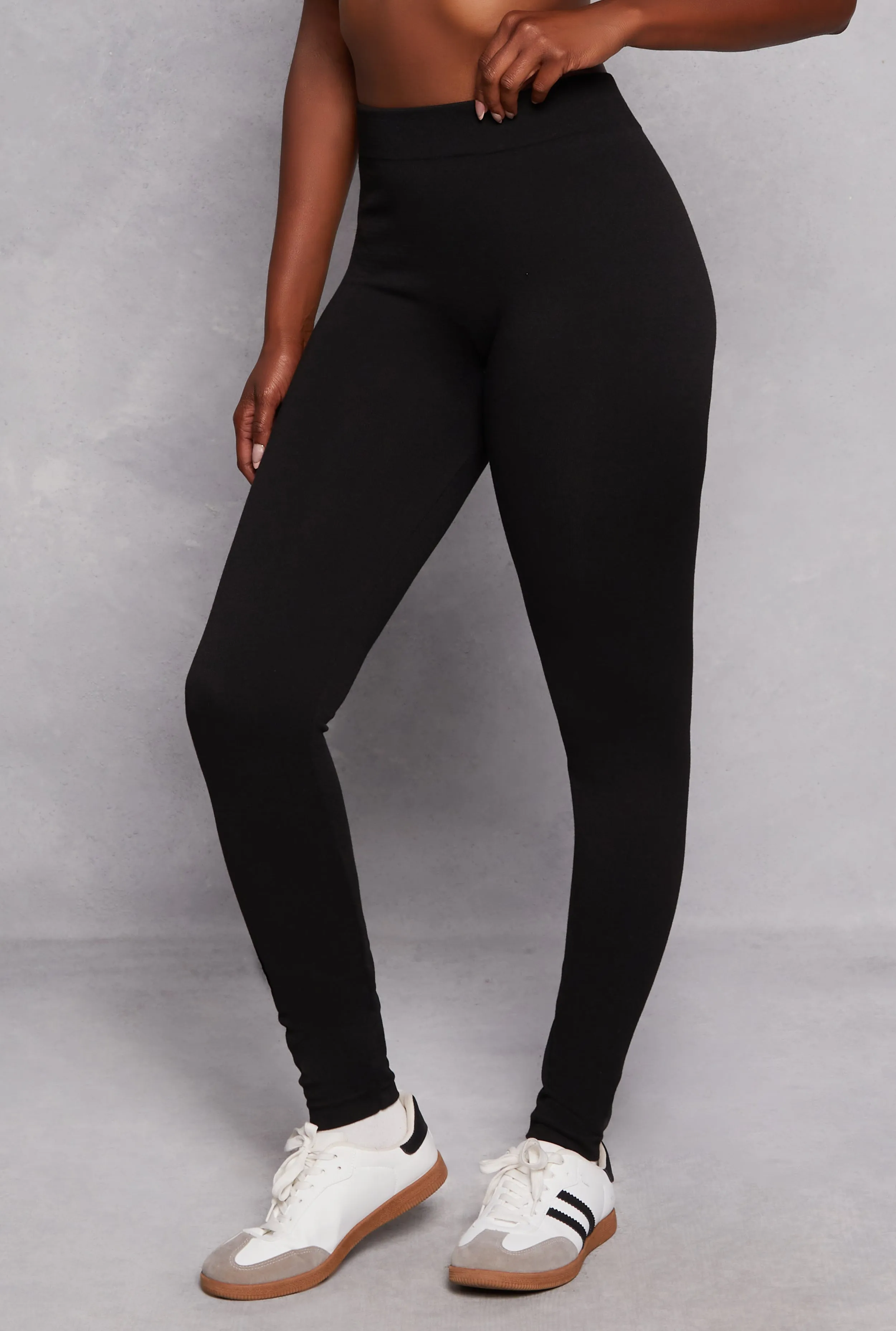 Basic French Terry High Waist Leggings sold by Rainbow product image thumbnail 2