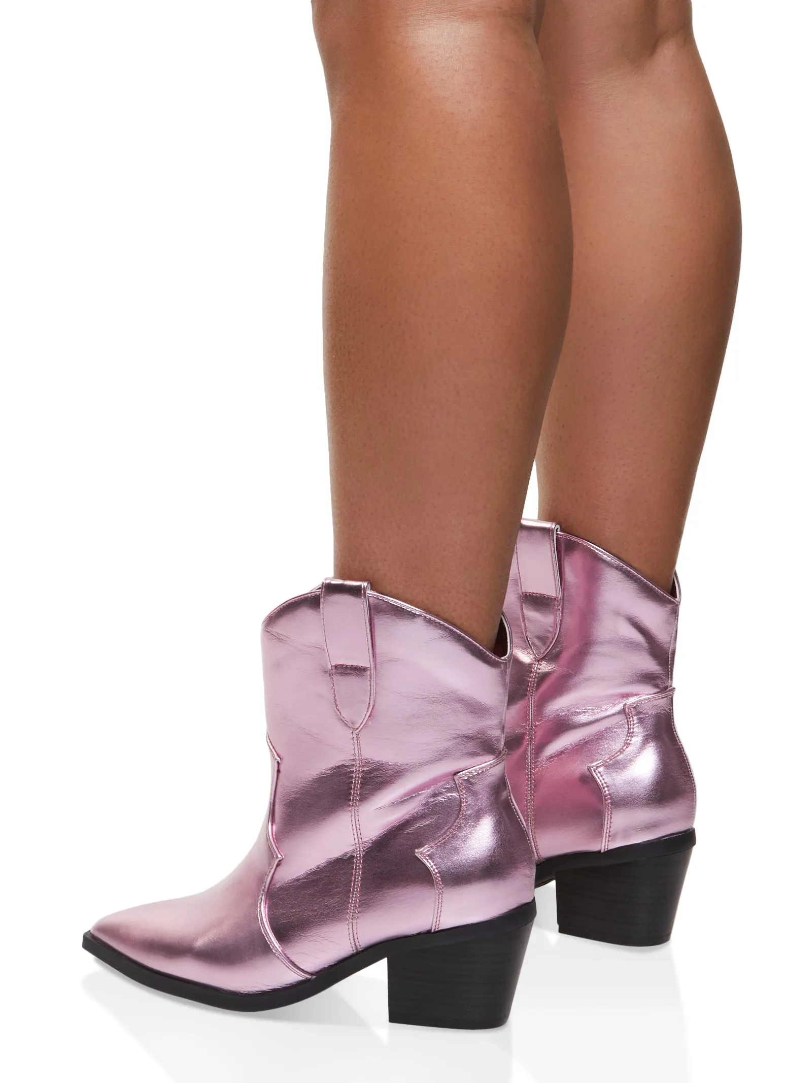 Pointed Toe Mid Heel Cowboy Boots sold by Rainbow product image thumbnail 3
