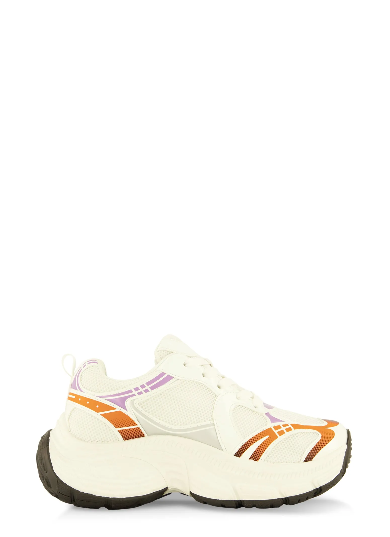 Chunky Sole Contrast Lace Up Sneakers sold by Rainbow product image thumbnail 2