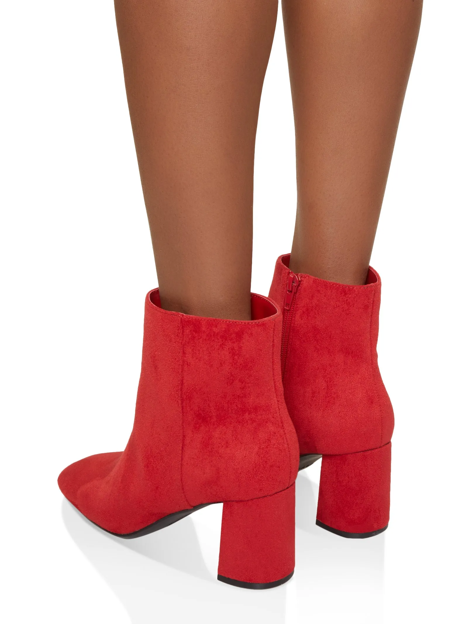 Side Zip Mid Block Heel Booties sold by Rainbow product image thumbnail 3