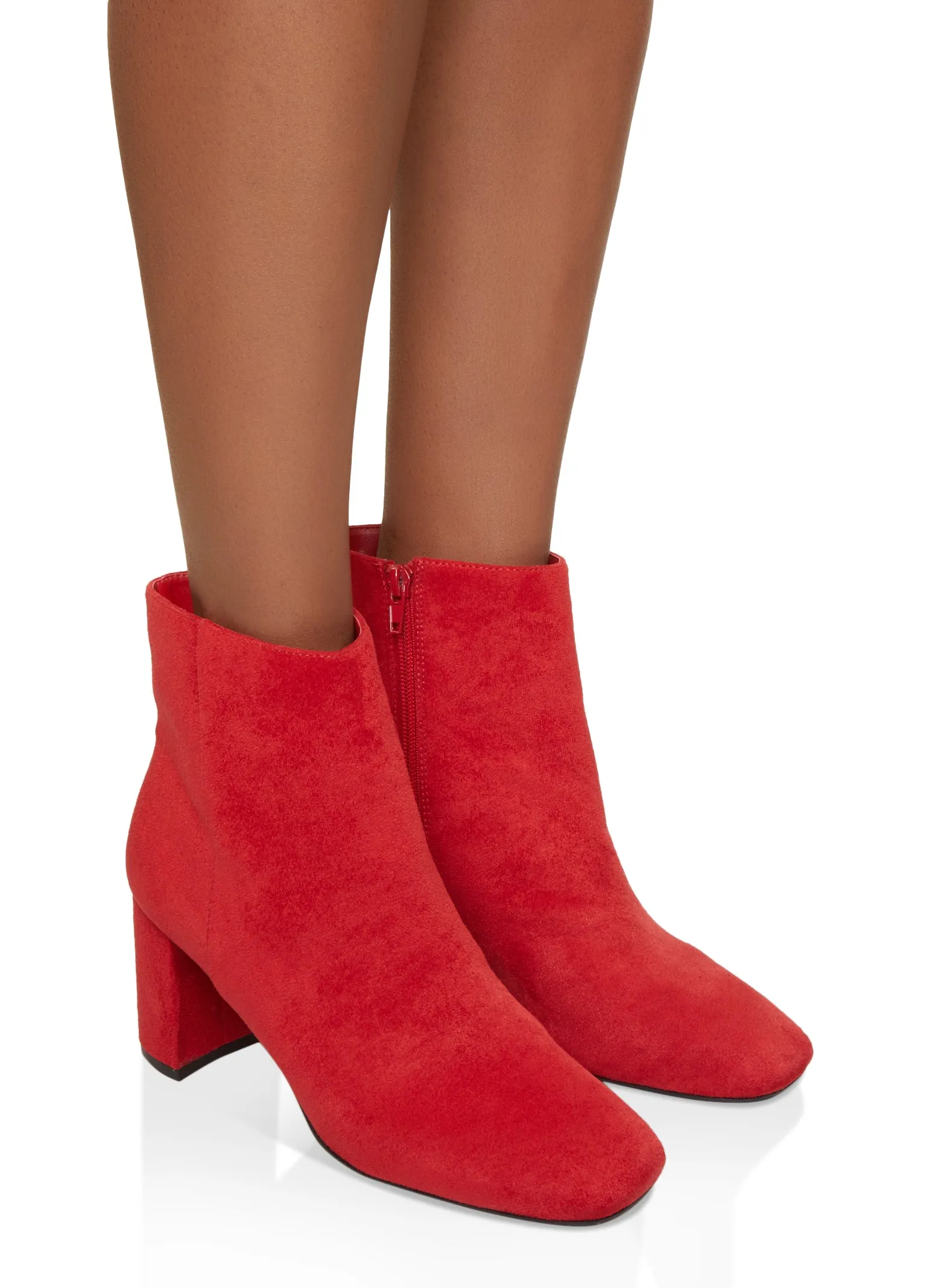 Side Zip Mid Block Heel Booties sold by Rainbow product image thumbnail 2