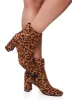 Side Zip Mid Block Heel Booties sold by Rainbow