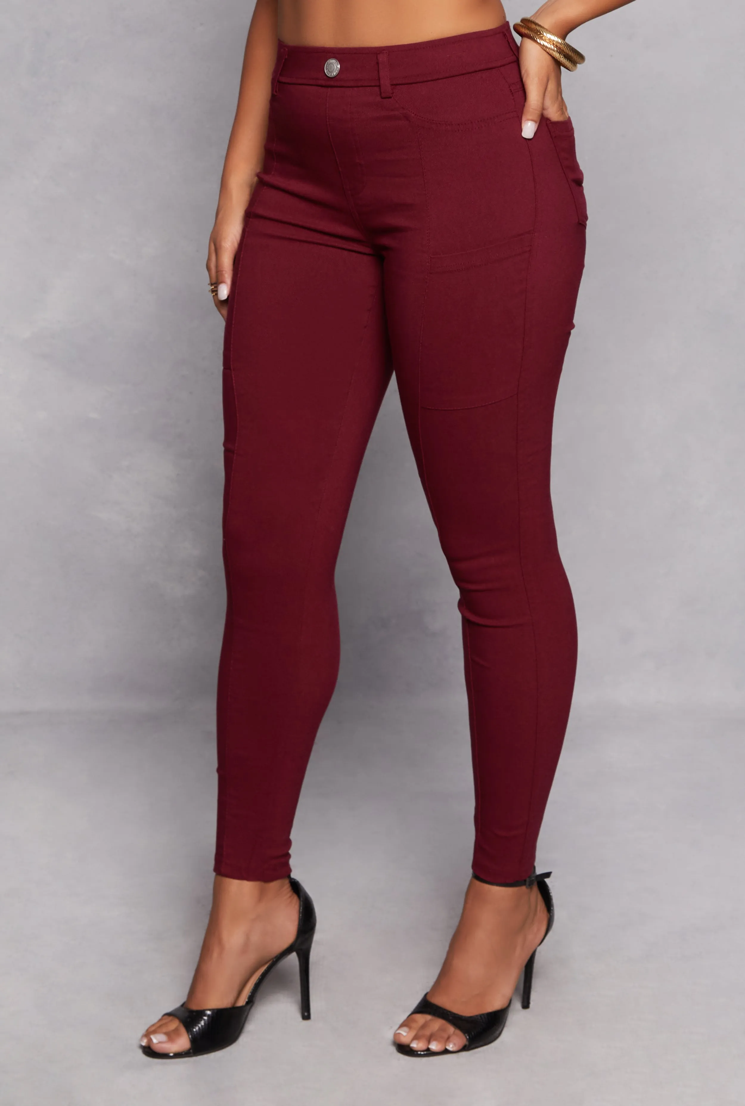 Stretch Pull On Skinny Leg Pants sold by Rainbow product image thumbnail 2