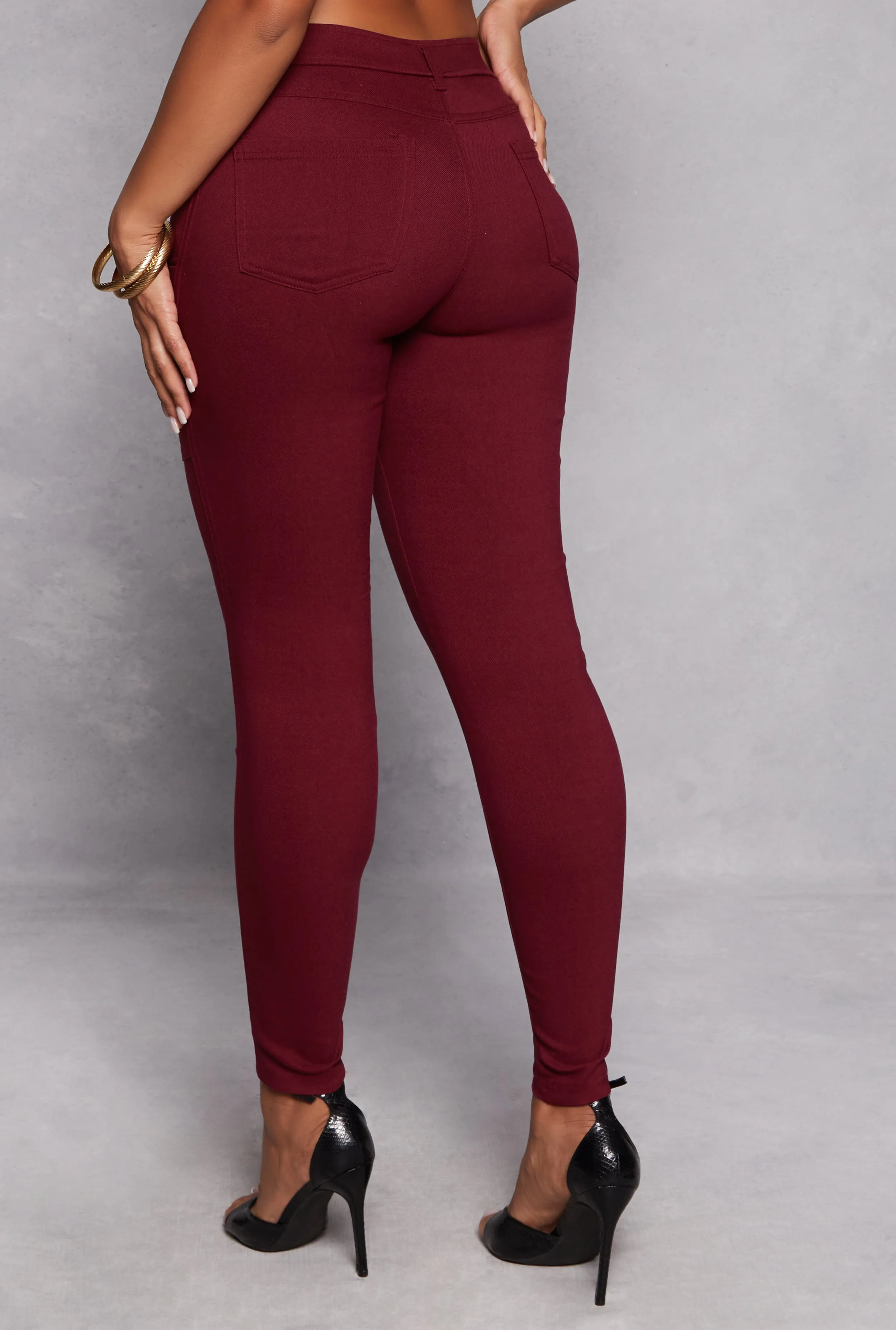 Stretch Pull On Skinny Leg Pants sold by Rainbow product image thumbnail 3