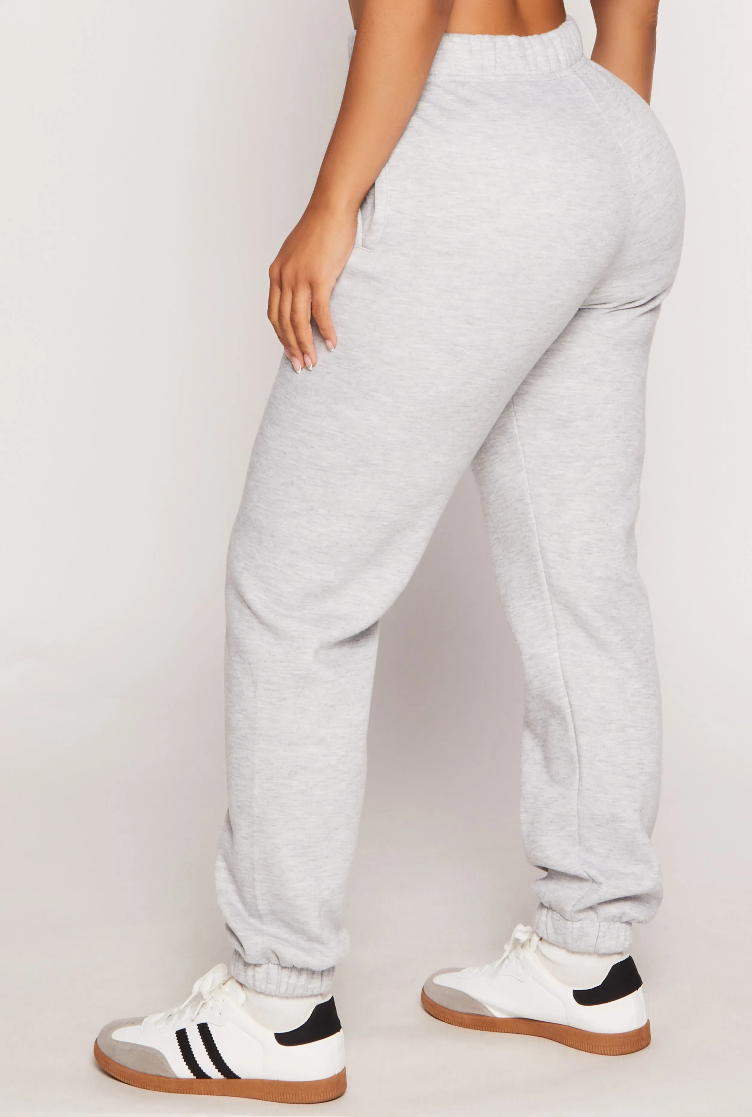 Basic Fleece High Waisted Joggers sold by Rainbow product image thumbnail 3