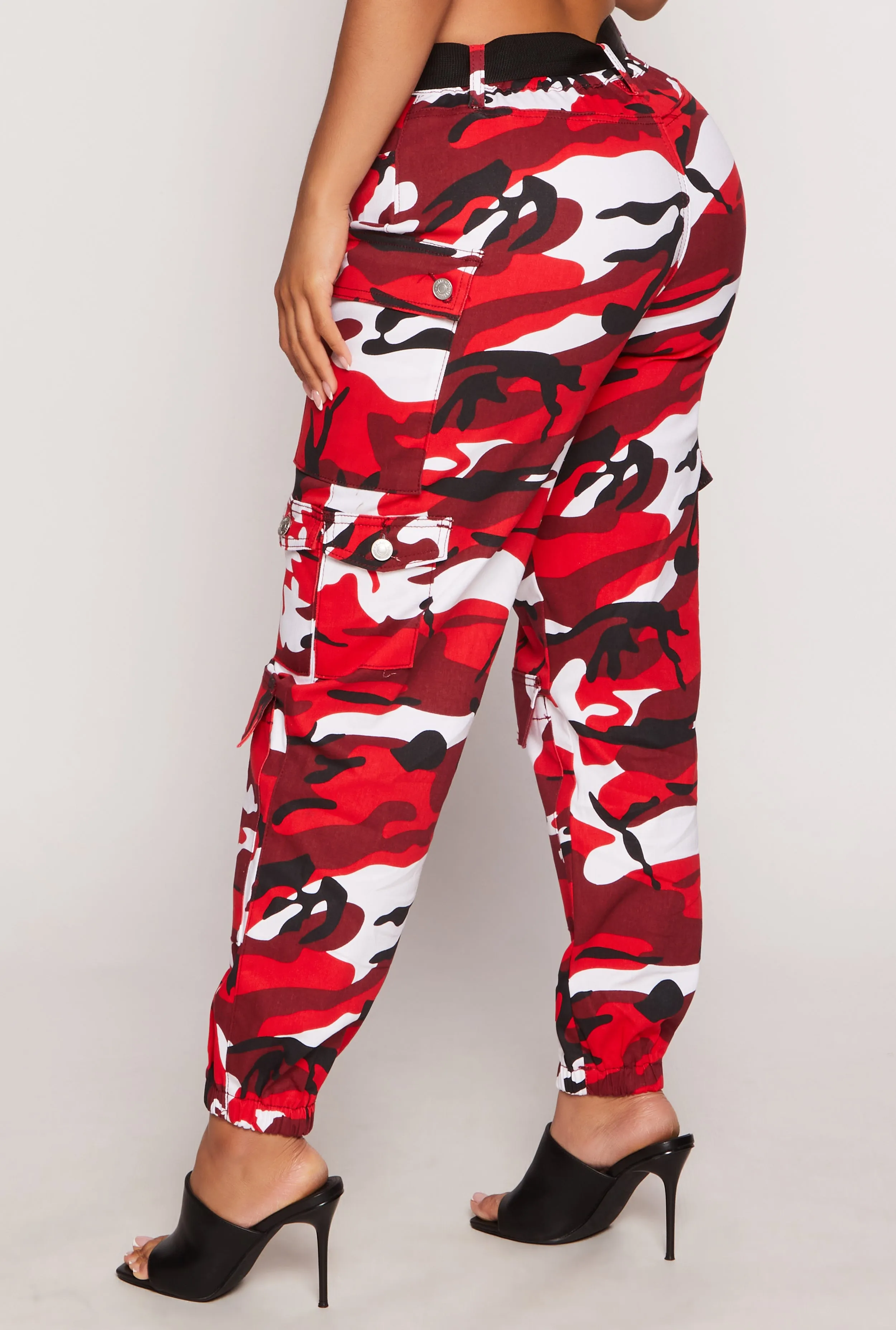 Almost Famous Belted Cargo Pocket Joggers sold by Rainbow product image thumbnail 3