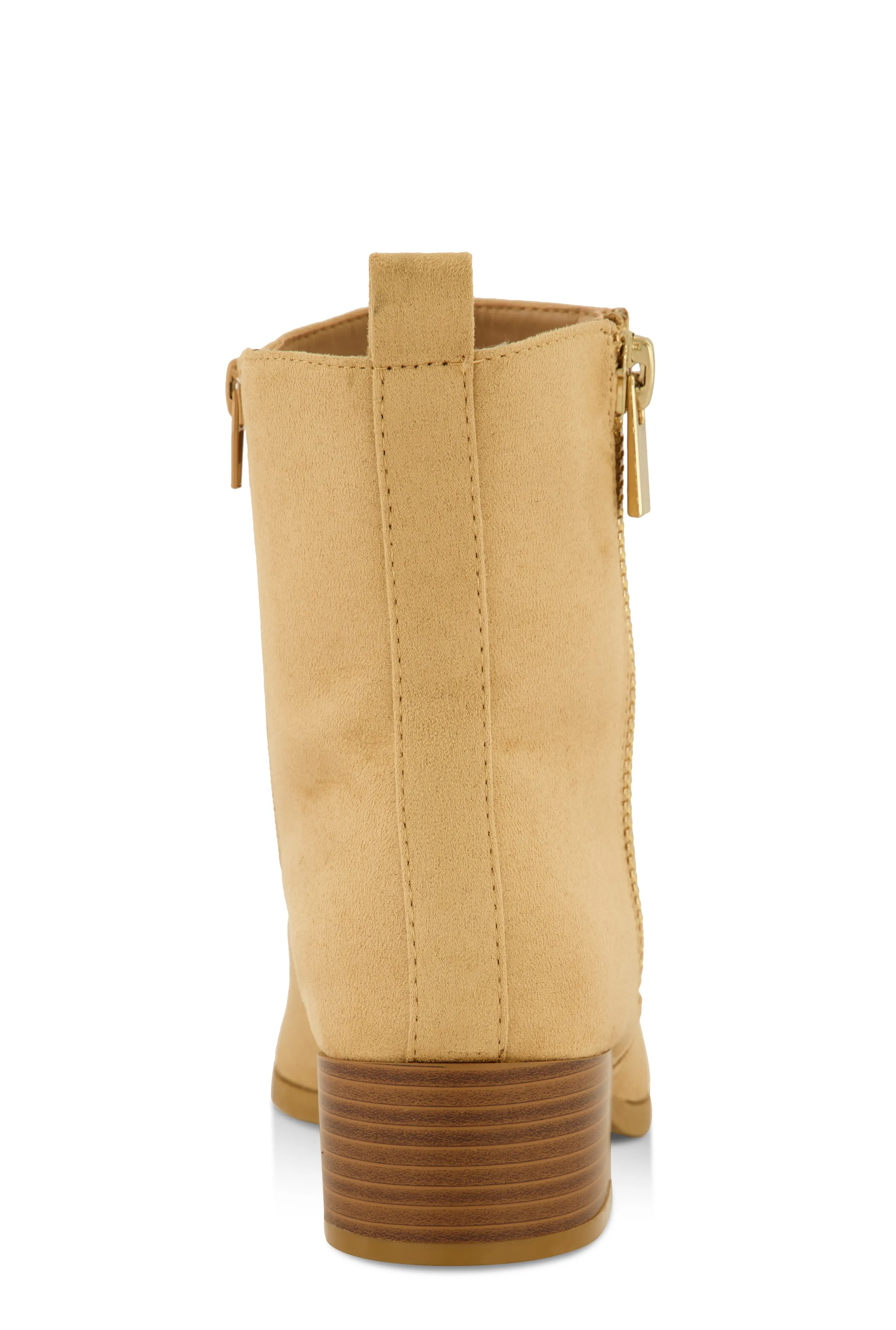 Side Zip Block Mid Heel Booties sold by Rainbow product image thumbnail 3