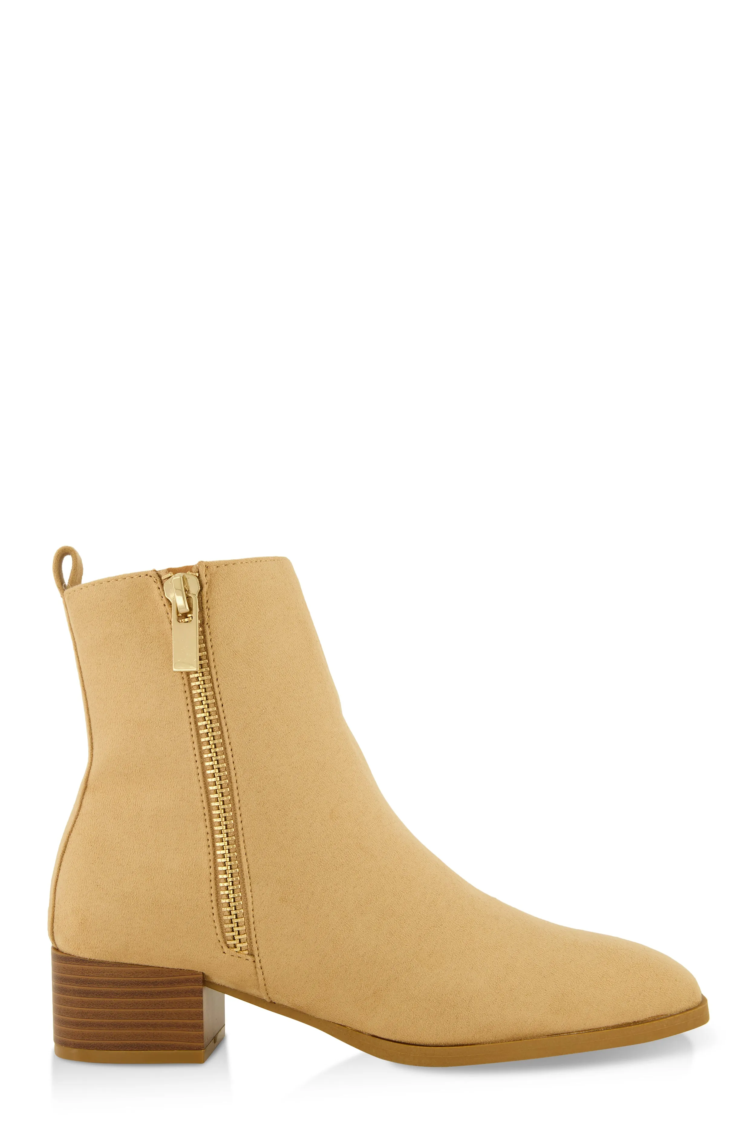 Side Zip Block Mid Heel Booties sold by Rainbow product image thumbnail 2