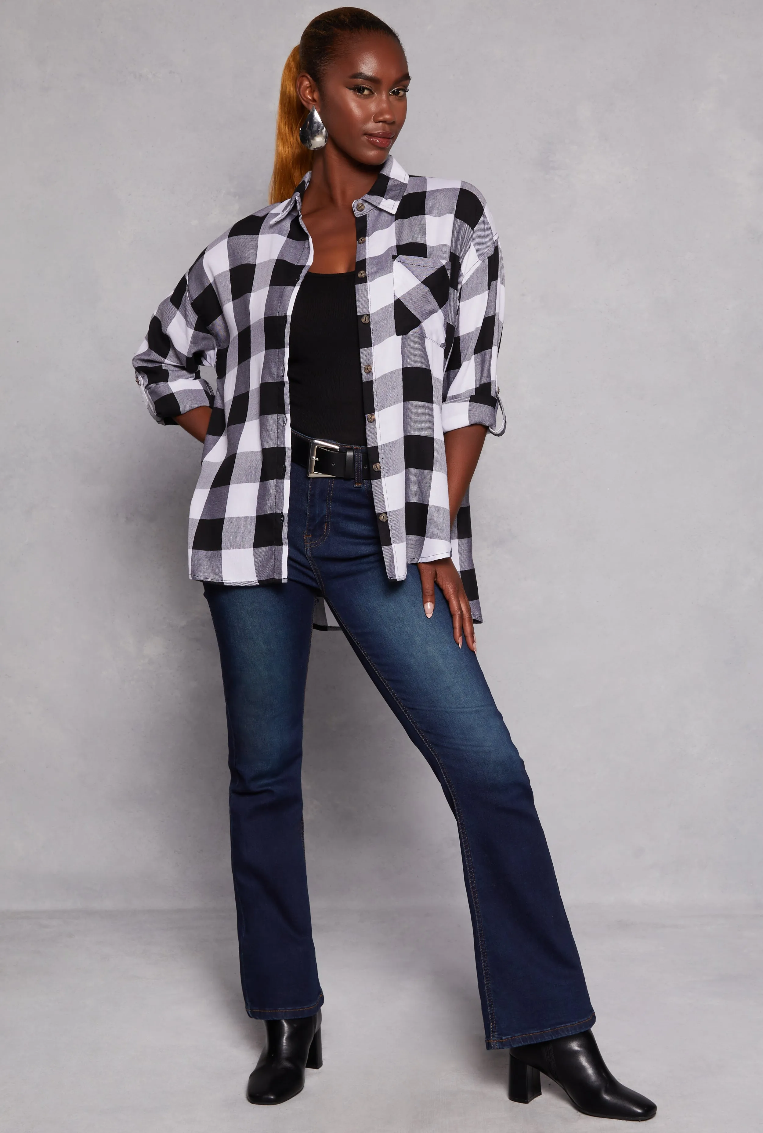 Buffalo Plaid Tunic Shirt sold by Rainbow product image thumbnail 2