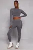 Seamless Long Sleeve Active Crop Top sold by Rainbow