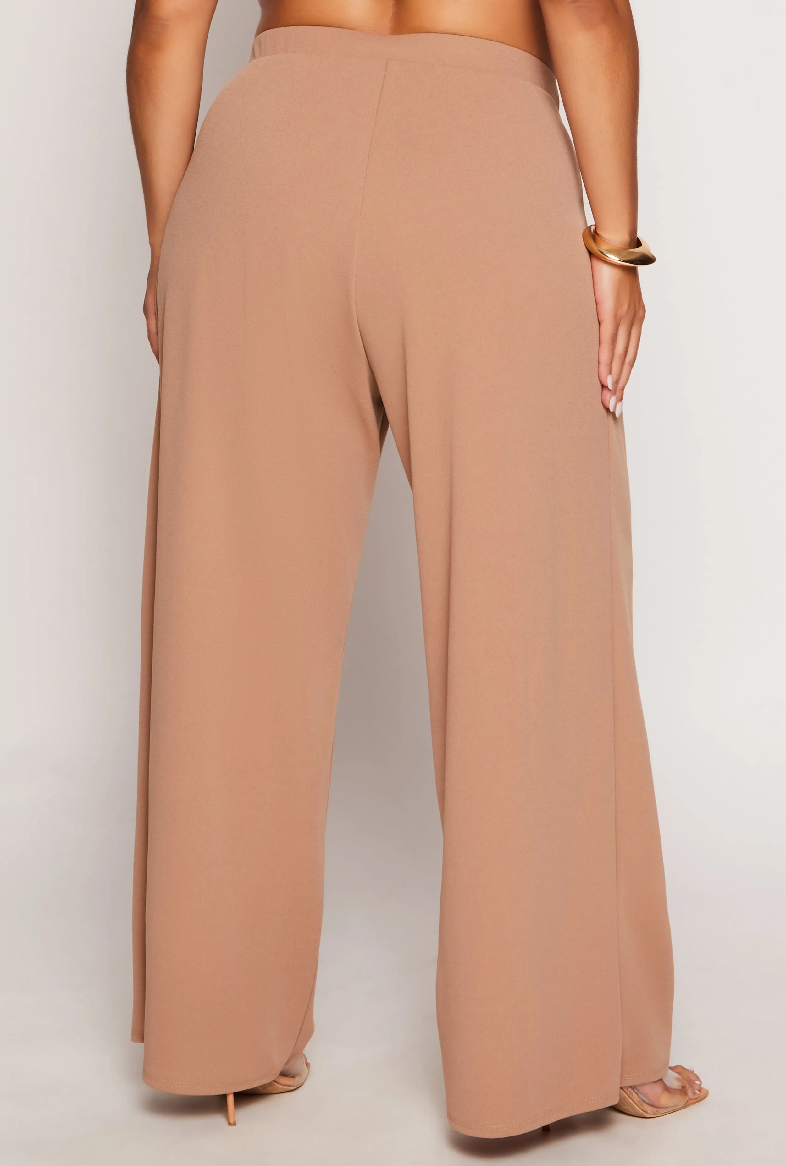 Plus Size High Waist Wide Leg Dress Pants sold by Rainbow product image thumbnail 3