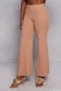 Ribbed Knit High Waist Wide Leg Pants sold by Rainbow
