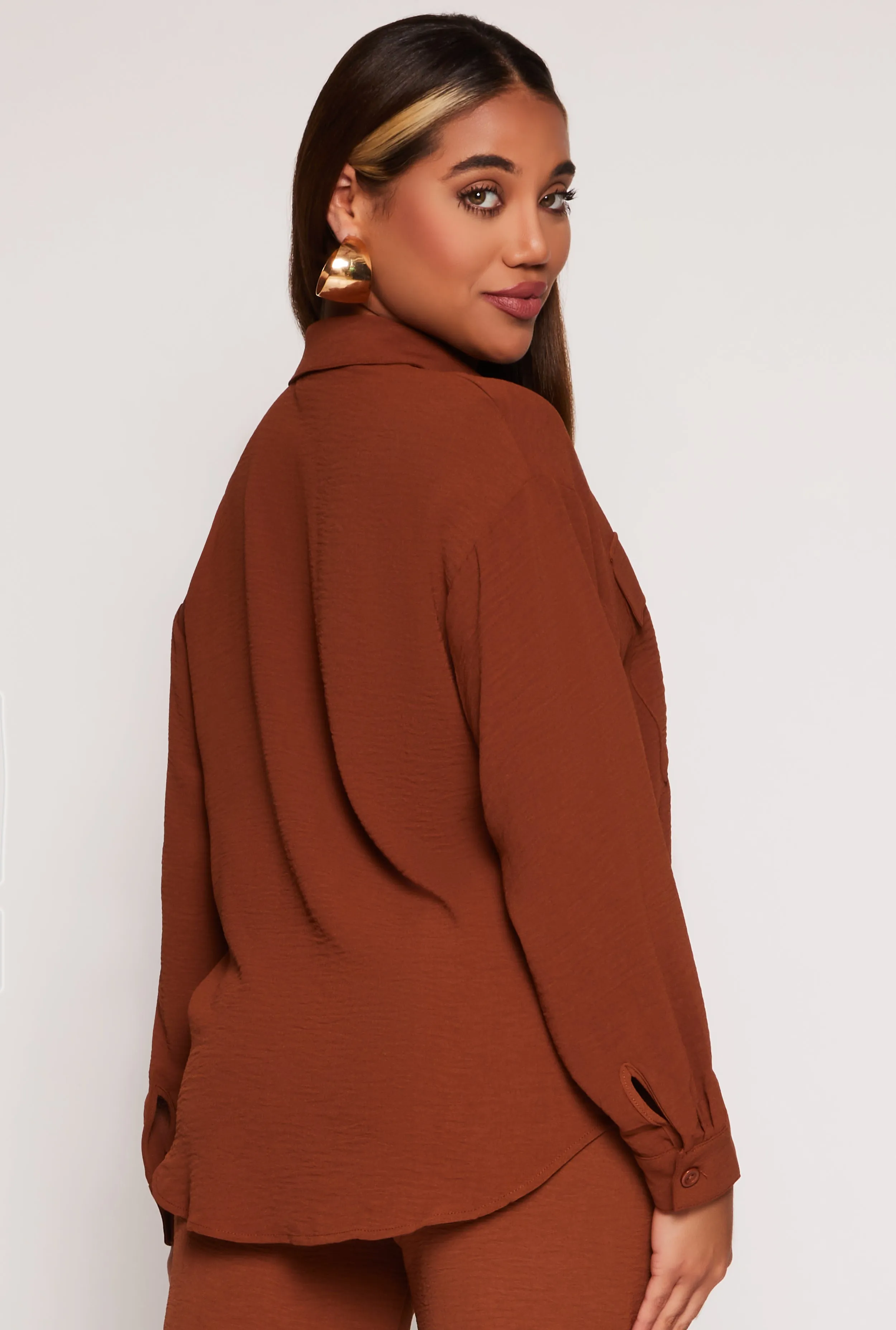 Airy Button Front Shirt sold by Rainbow product image thumbnail 3