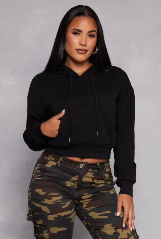 Pullover Cropped Hoodie sold by Rainbow