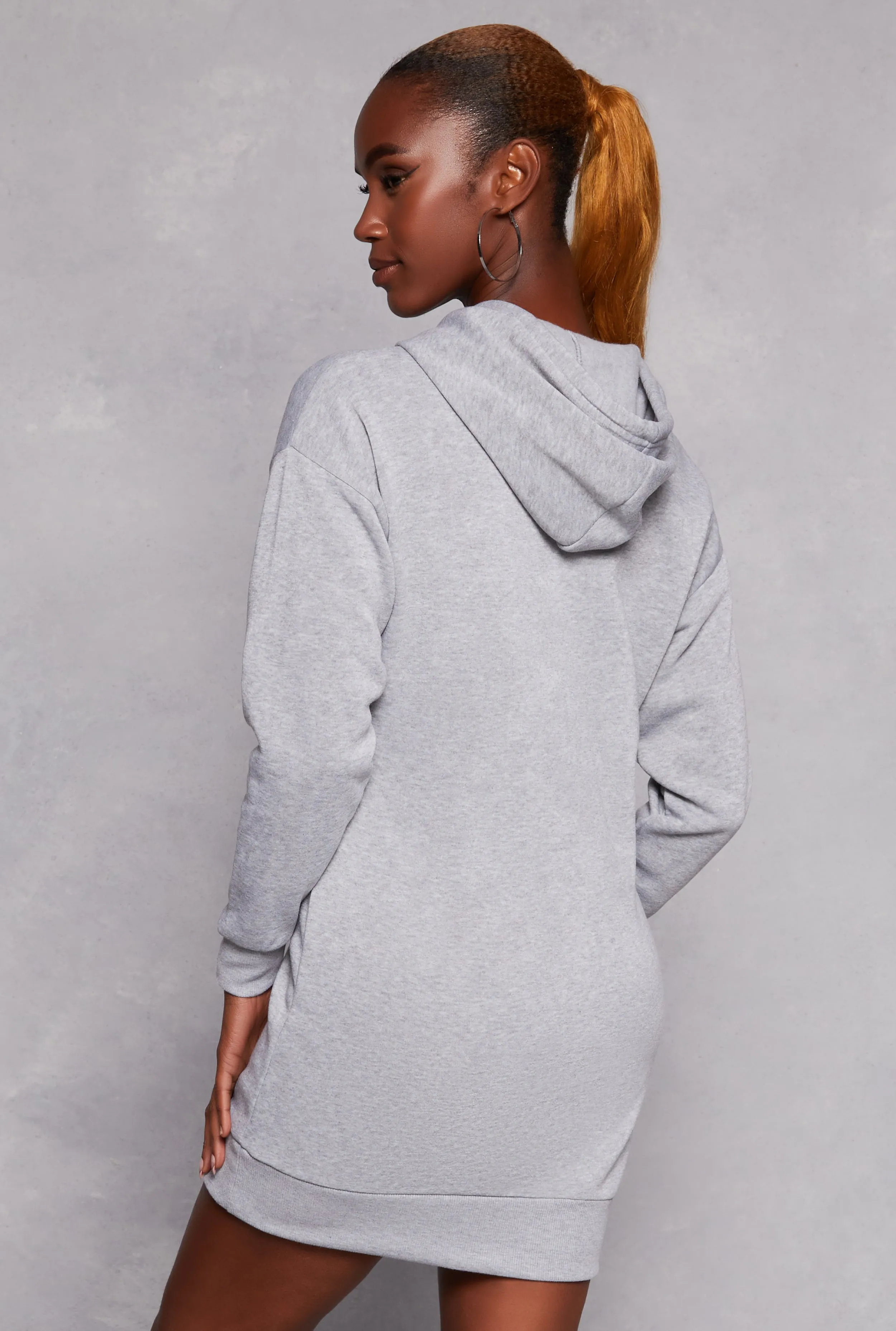 Malibu California Hooded Sweatshirt Dress sold by Rainbow product image thumbnail 3