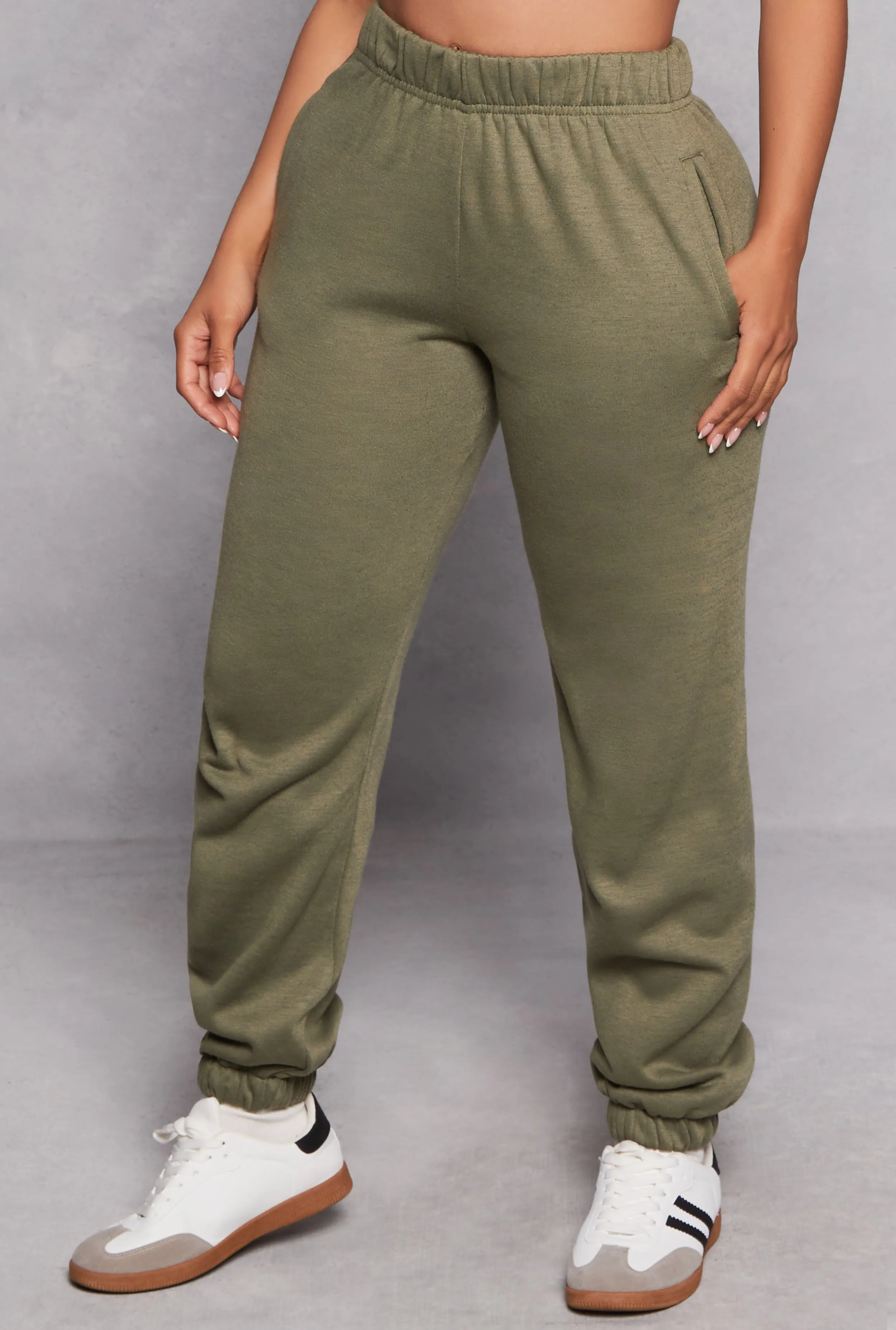 Basic Fleece High Waisted Joggers sold by Rainbow product image thumbnail 2