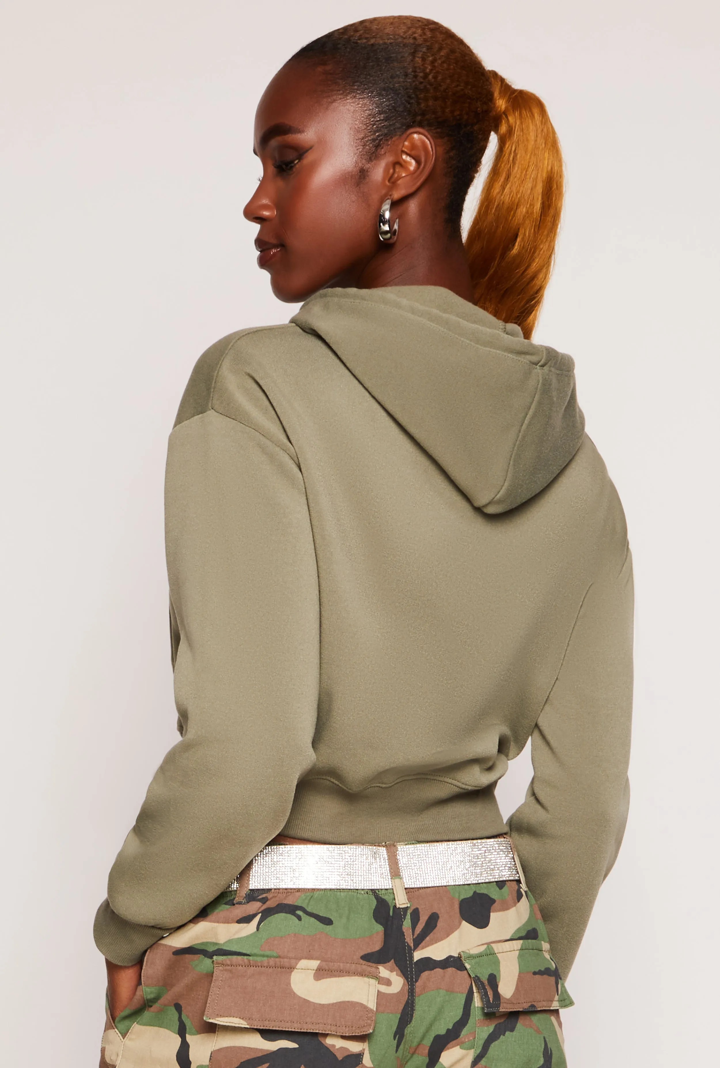 Pullover Cropped Hoodie sold by Rainbow product image thumbnail 3