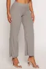 Ribbed Knit High Waist Wide Leg Pants sold by Rainbow