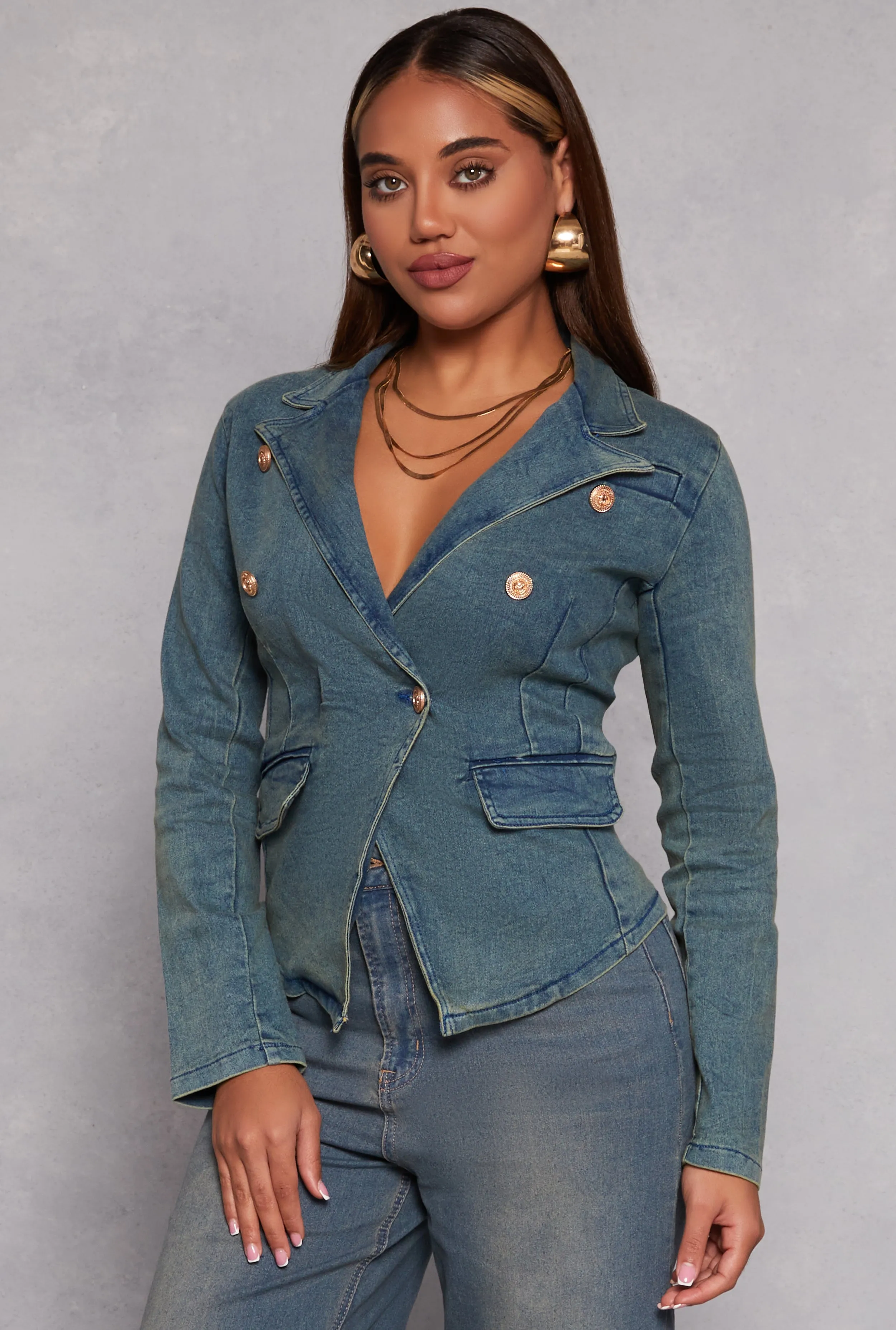 Denim Blazer sold by Rainbow product image thumbnail 2