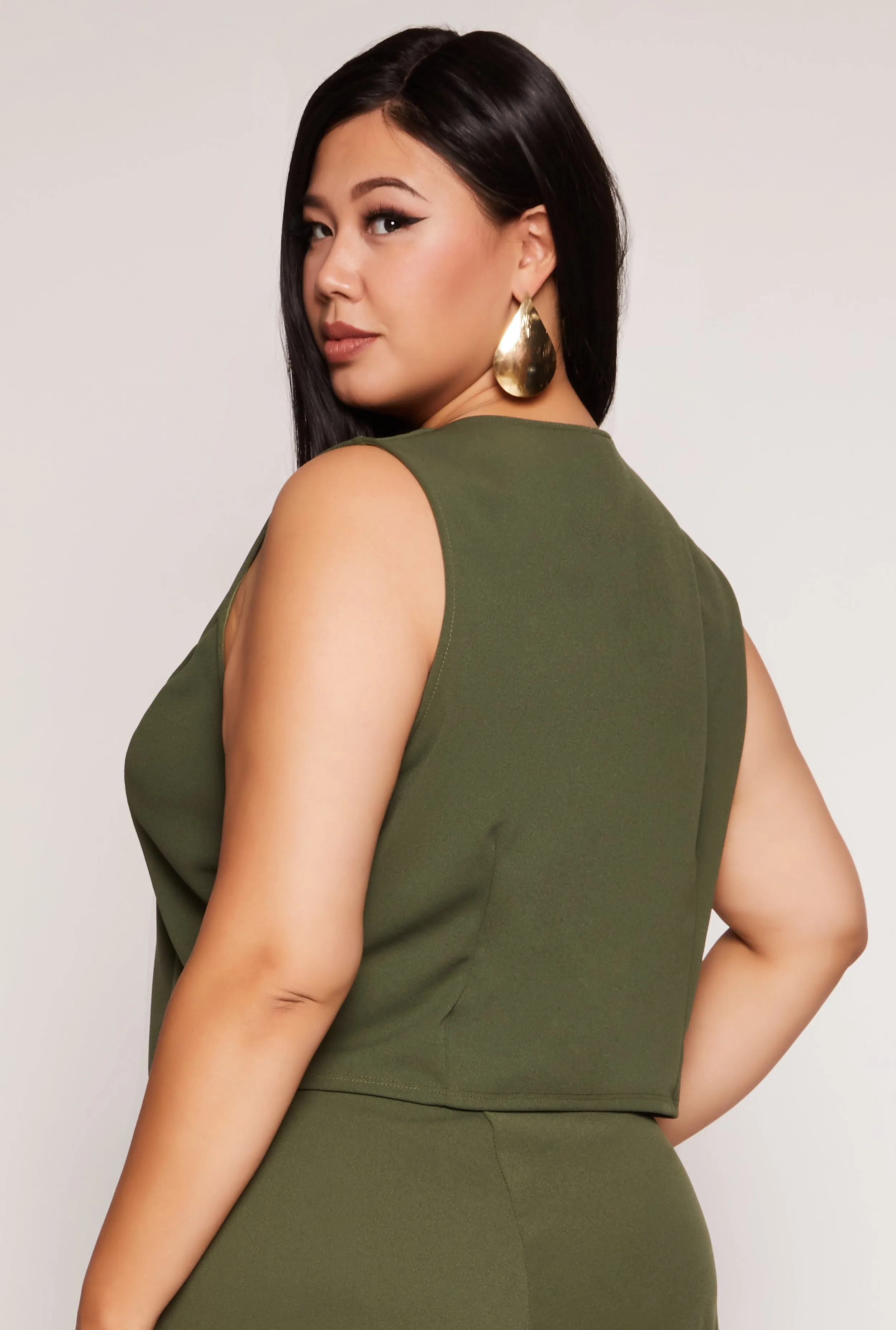 Plus Size Three Button Vest sold by Rainbow product image thumbnail 3