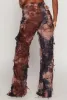 Tie Dye Distressed Pants sold by Rainbow