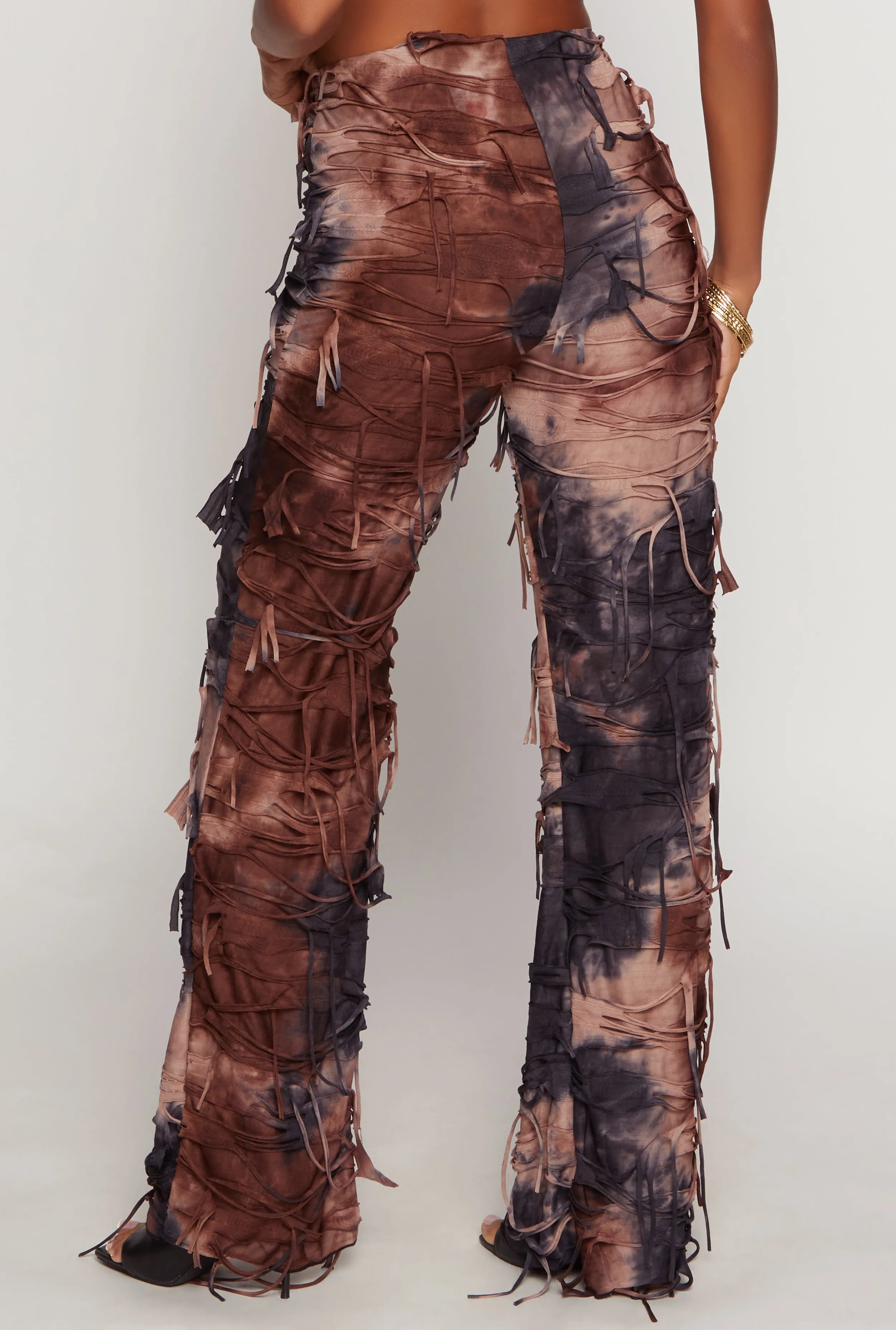 Tie Dye Distressed Pants sold by Rainbow product image thumbnail 3