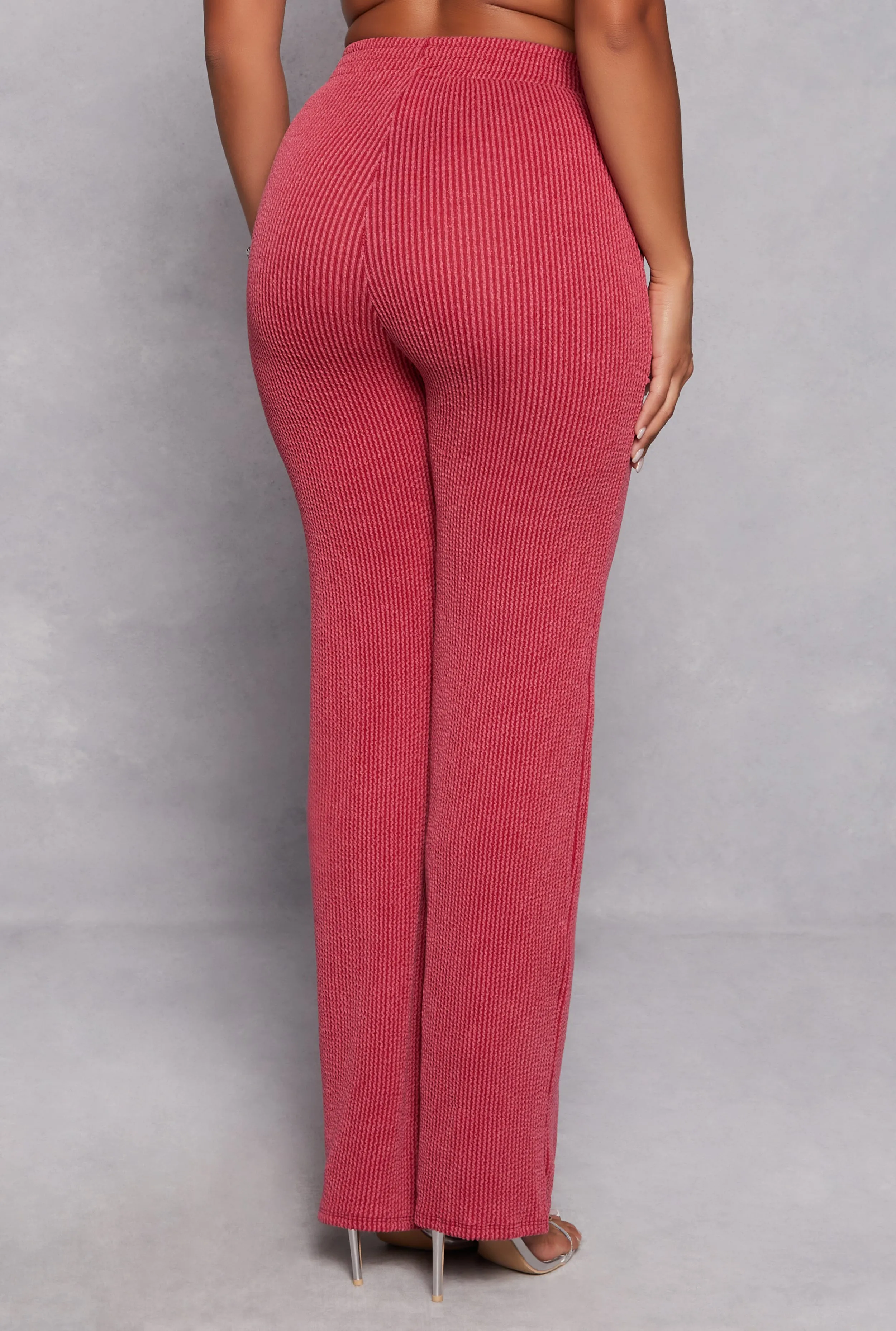 Ribbed Wide Leg Cargo Pocket Pants sold by Rainbow product image thumbnail 3