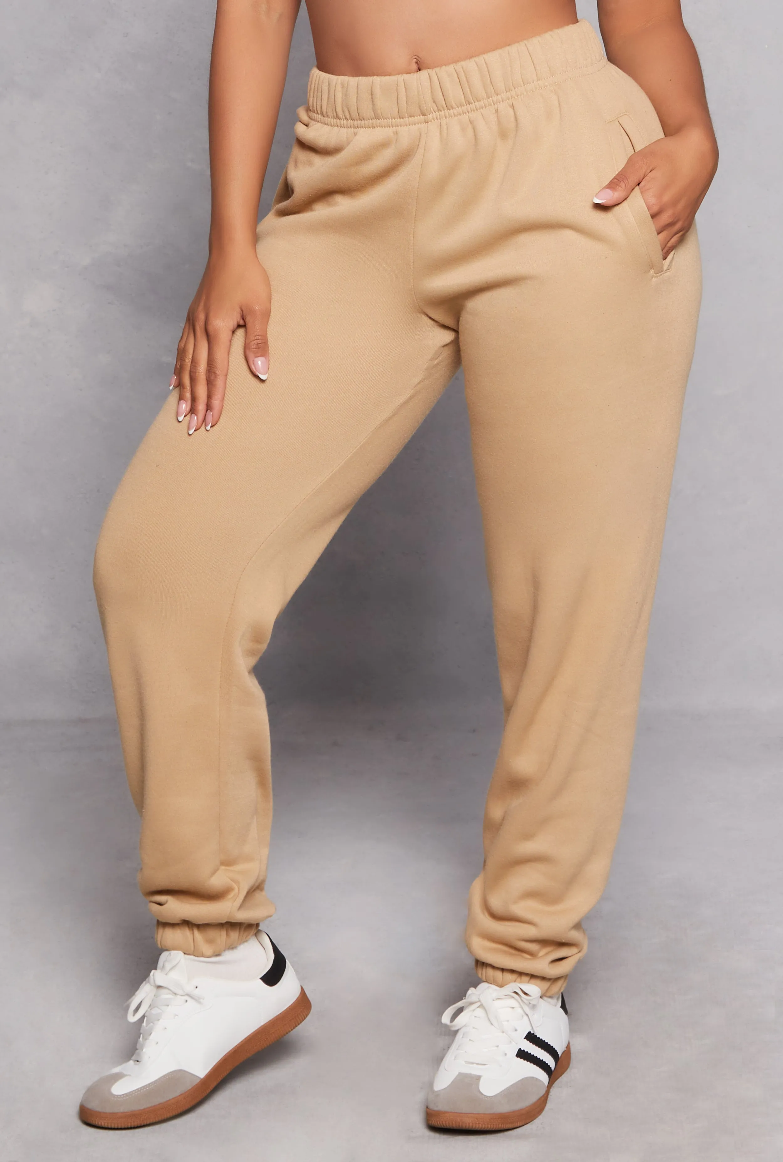 Basic Fleece High Waisted Joggers sold by Rainbow product image thumbnail 2