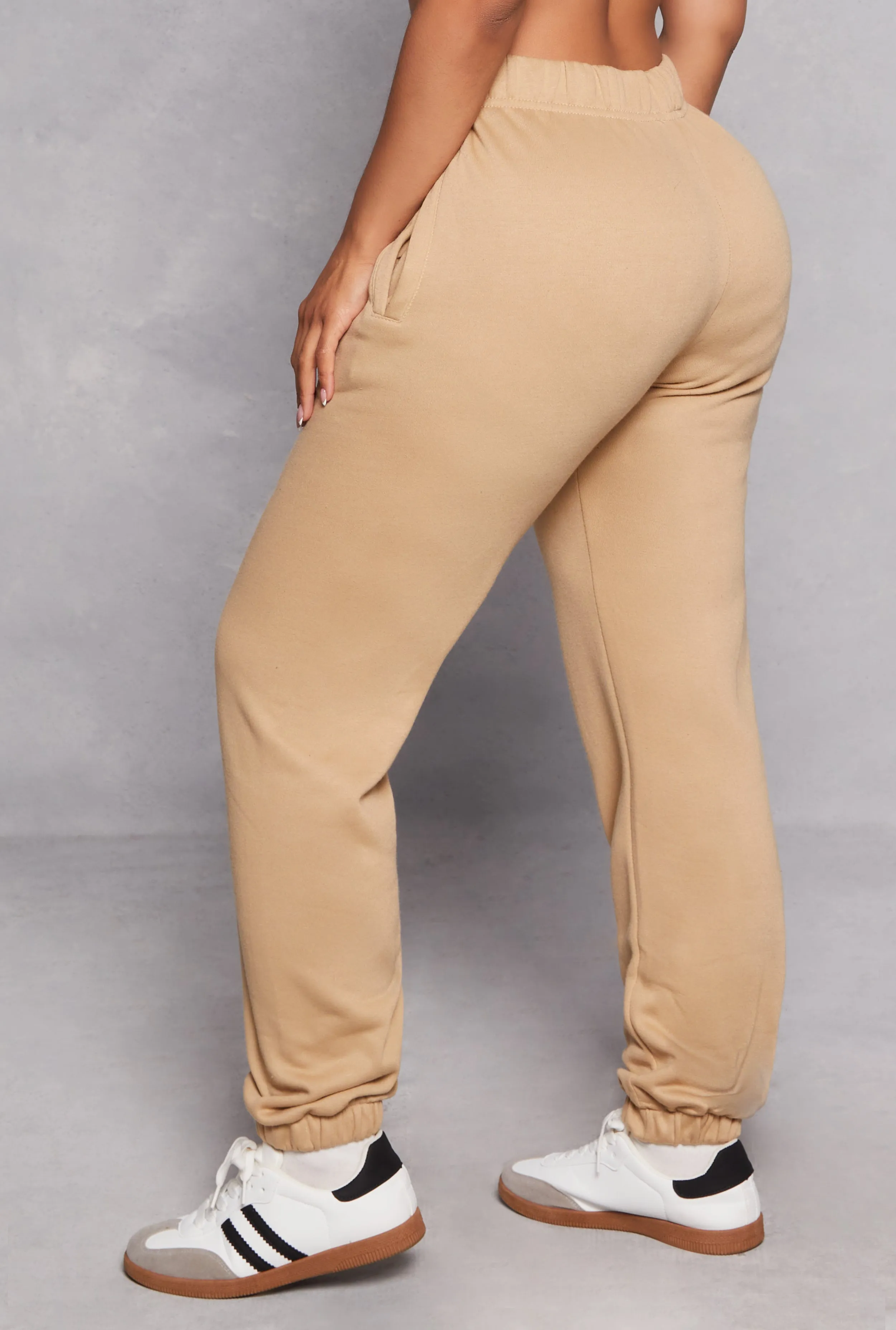 Basic Fleece High Waisted Joggers sold by Rainbow product image thumbnail 3