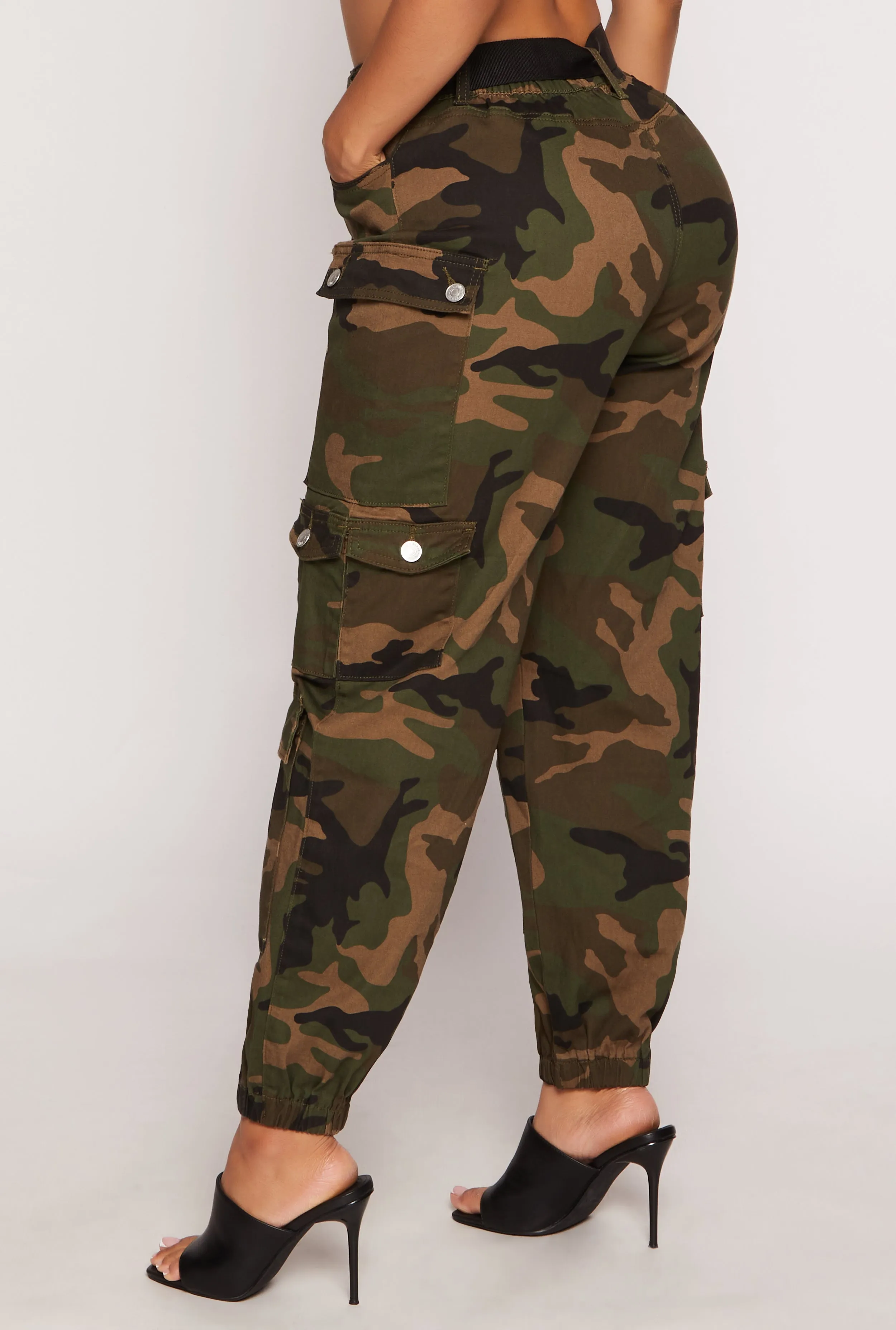 Almost Famous Belted Cargo Pocket Joggers sold by Rainbow product image thumbnail 3