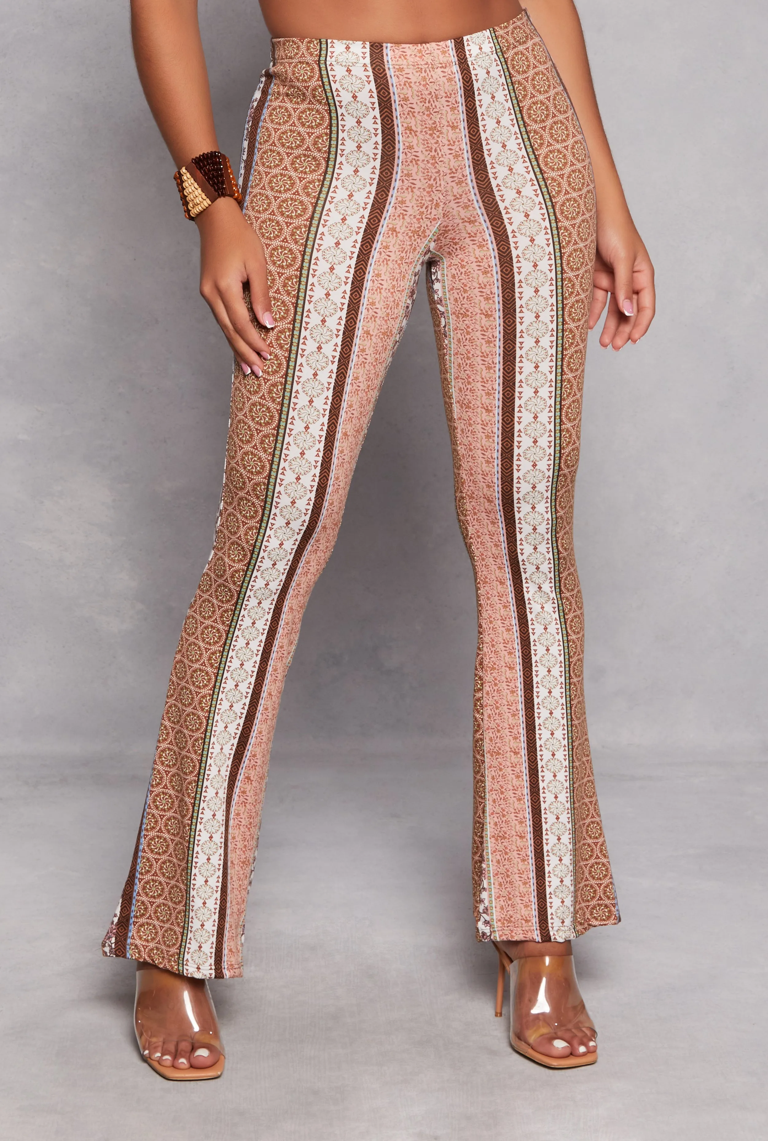 Boho Border Print Flared Pants sold by Rainbow product image thumbnail 2