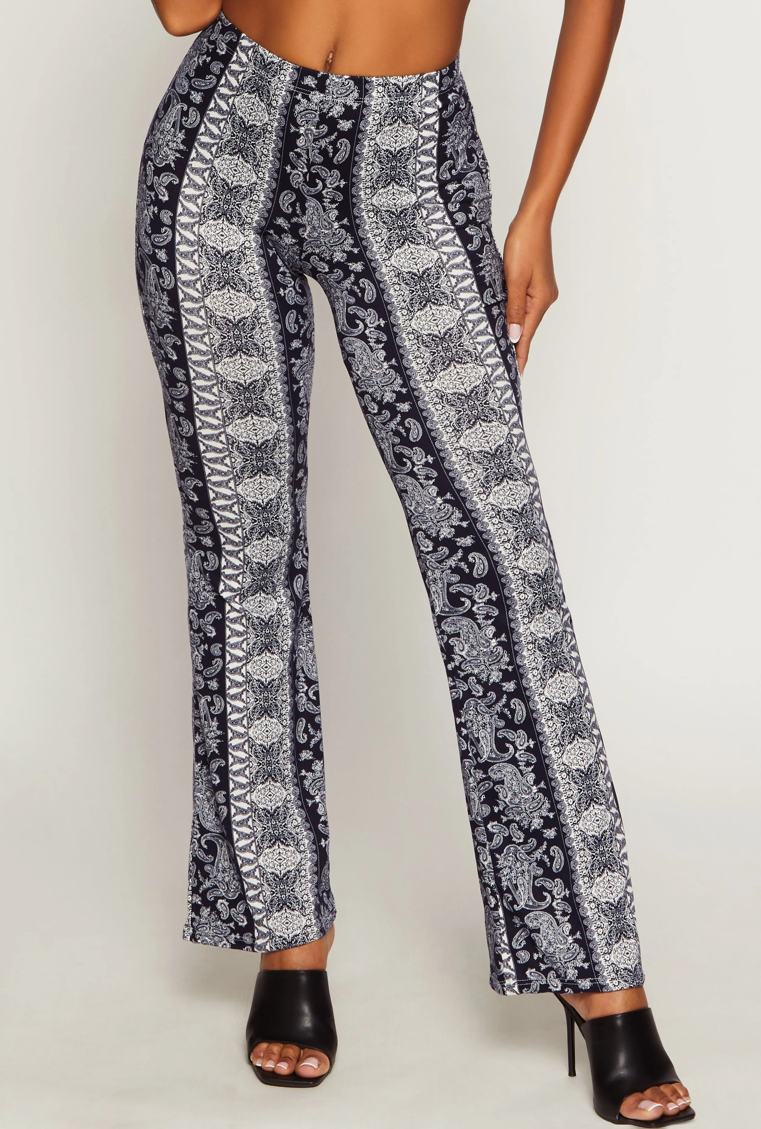 Boho Border Print Flared Pants sold by Rainbow product image thumbnail 2