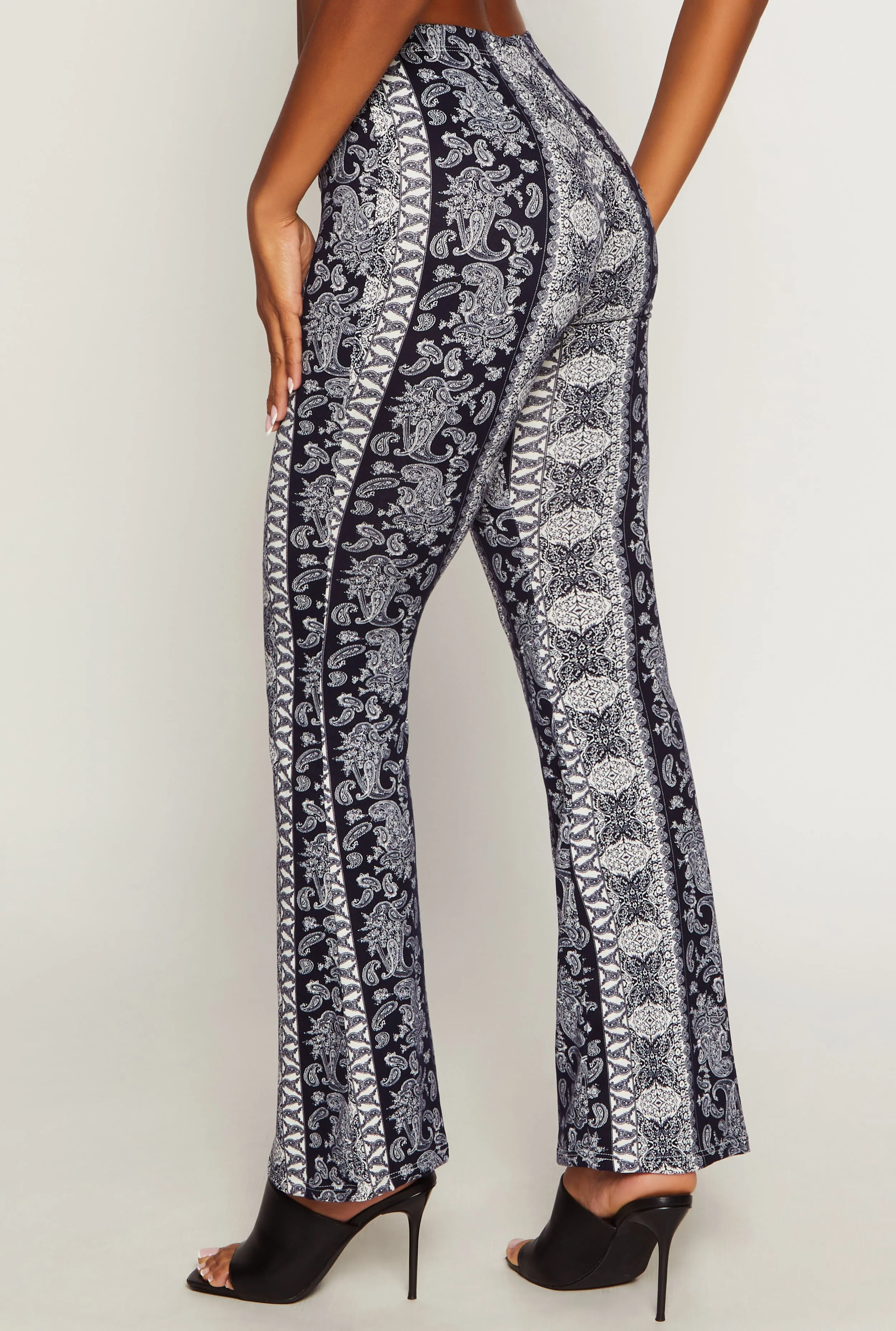 Boho Border Print Flared Pants sold by Rainbow product image thumbnail 3