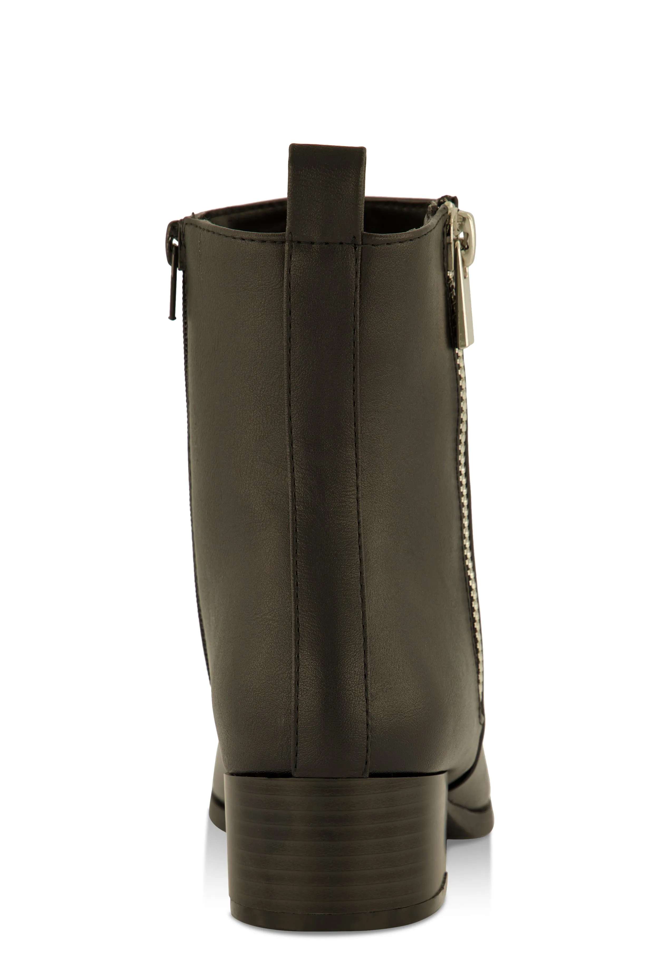 Side Zip Block Mid Heel Booties sold by Rainbow product image thumbnail 3