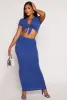 Ribbed Tie Front Crop Top sold by Rainbow